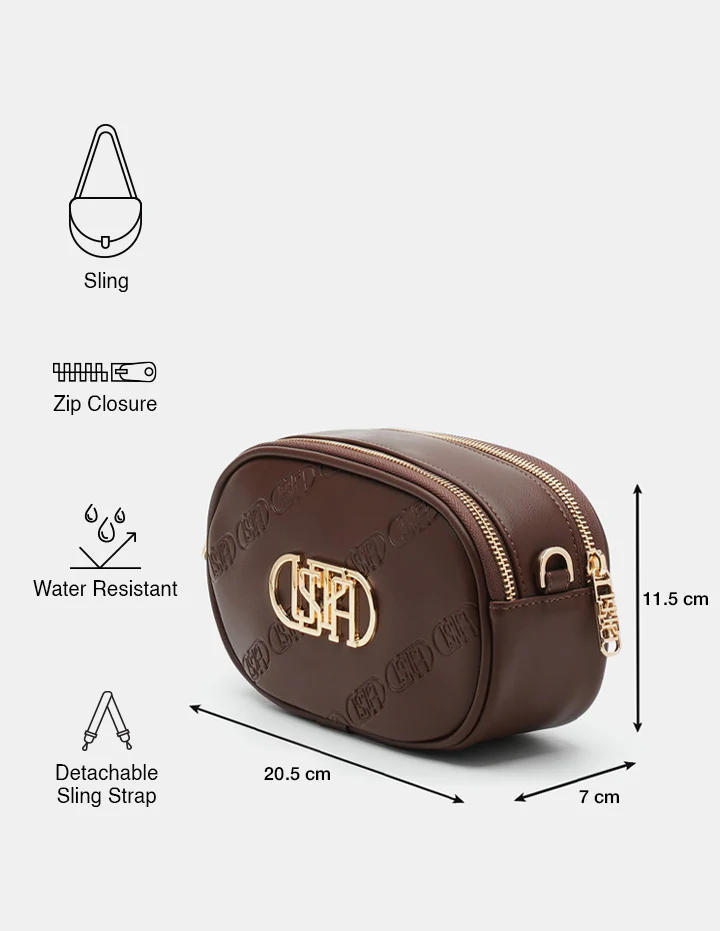 Ruth Monogram Cross Body Bag - Image 3