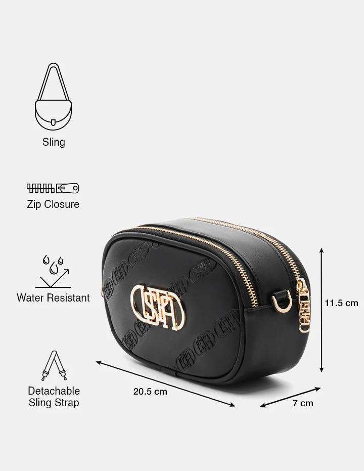 Ruth Monogram Cross Body Bag - Image 3