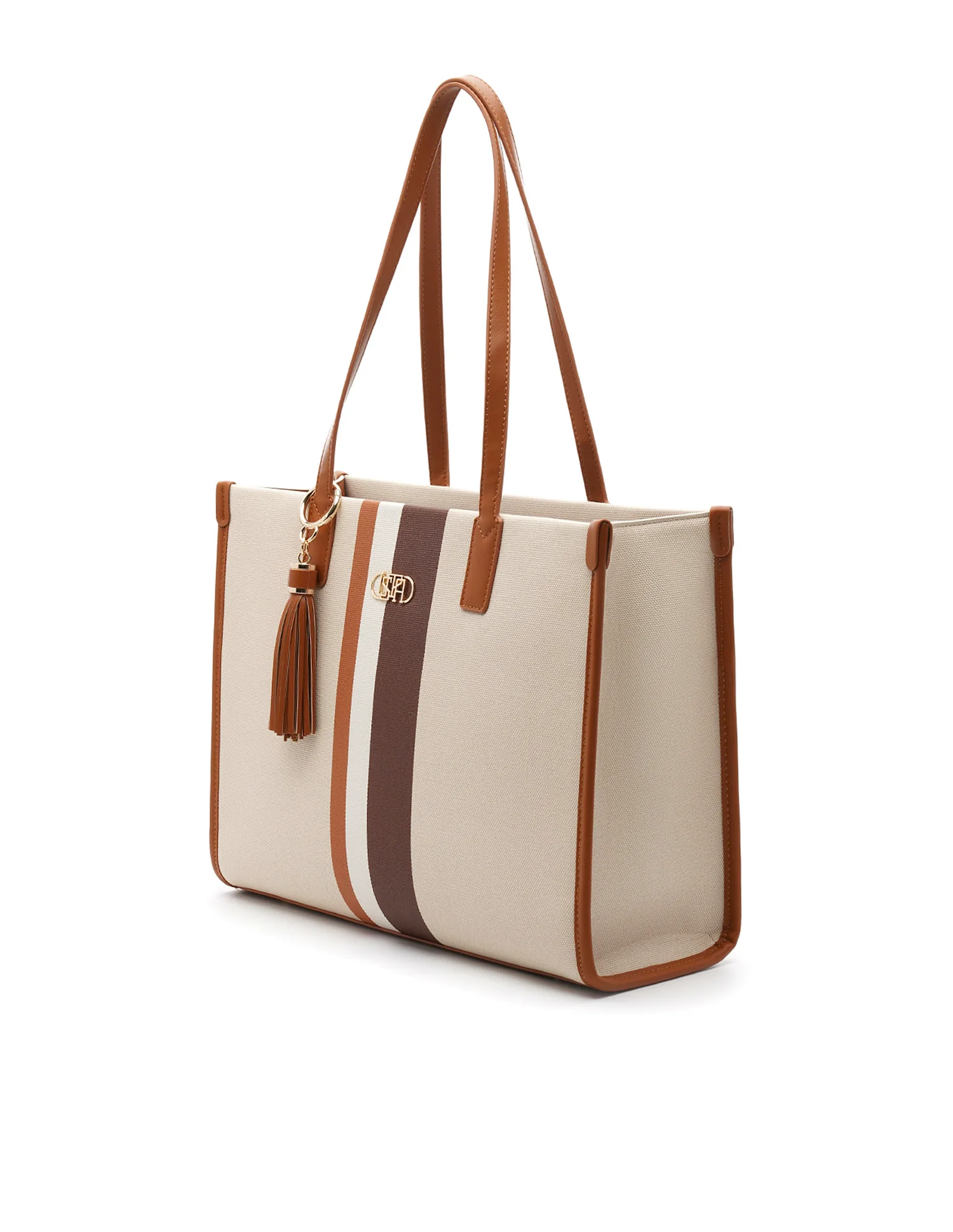 Valour Striped Tote Bag - Image 4