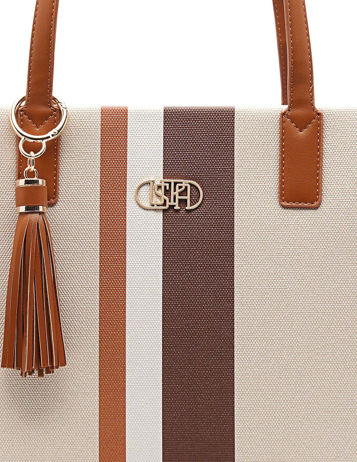 Valour Striped Tote Bag - Image 7