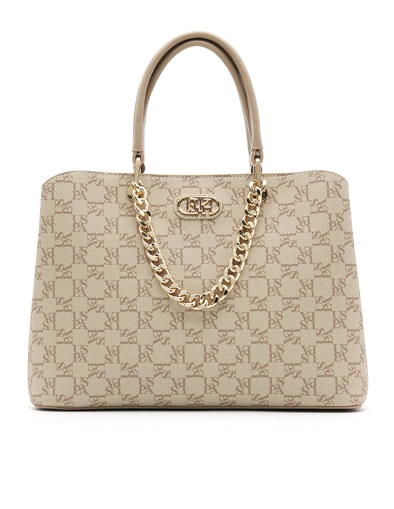 Zoe Monogram Satchel Bag - Image 4