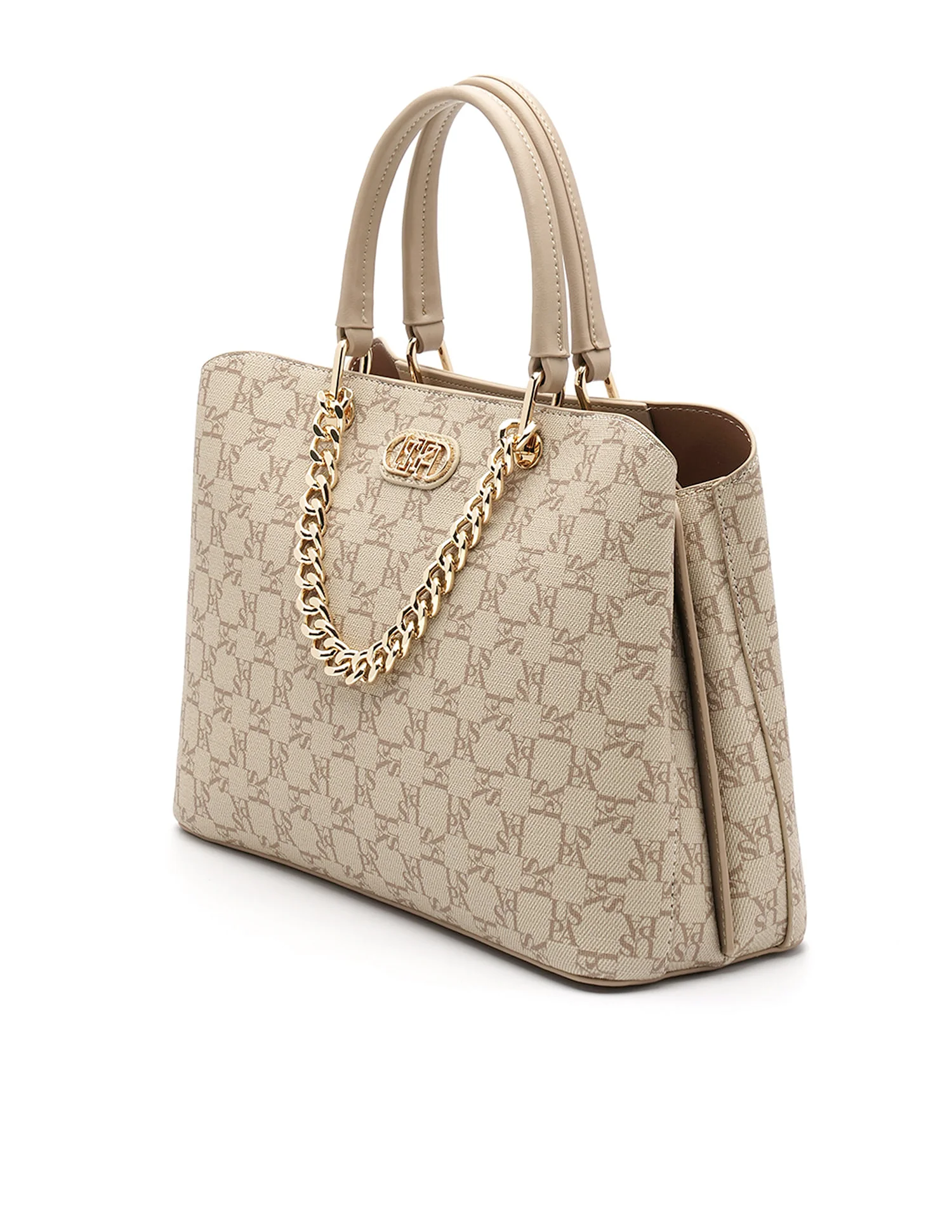 Zoe Monogram Satchel Bag - Image 5