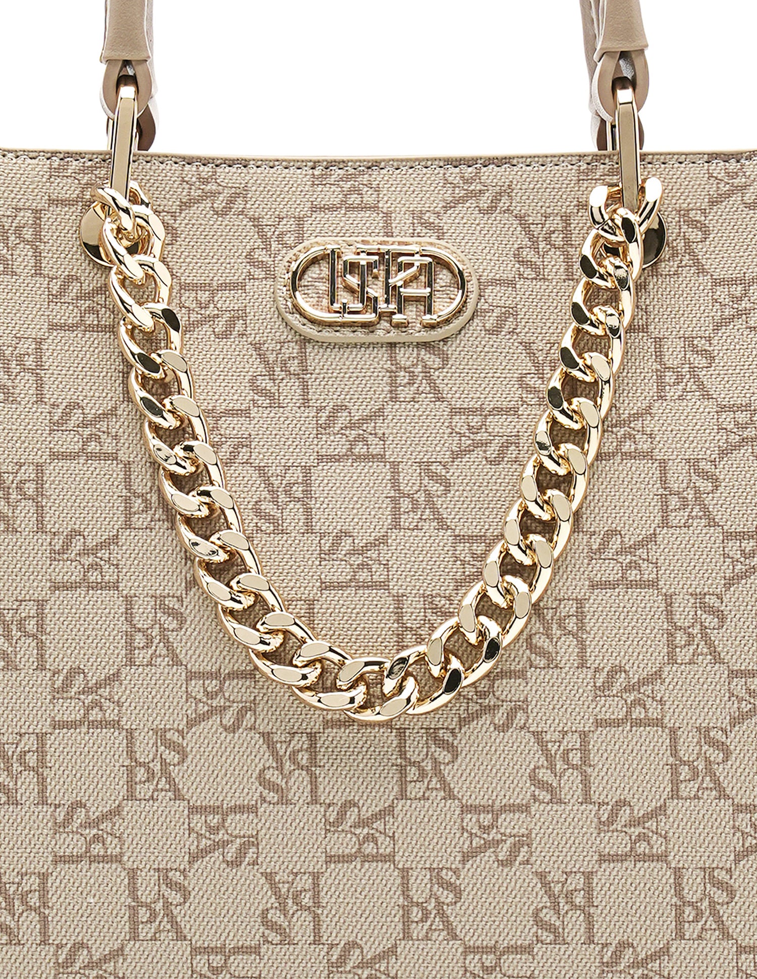 Zoe Monogram Satchel Bag - Image 8
