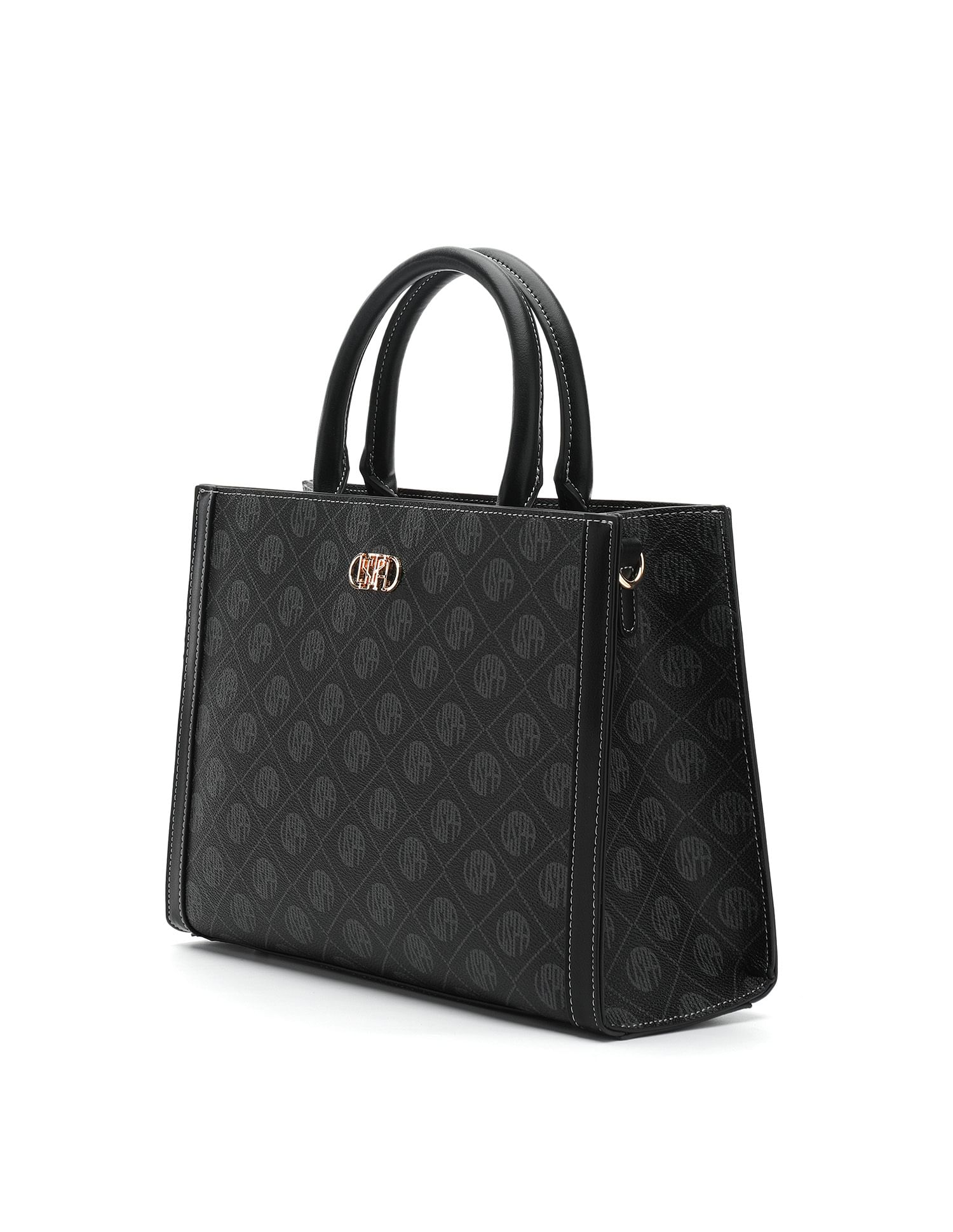 Bernice Monogram Satchel Bag - Image 5