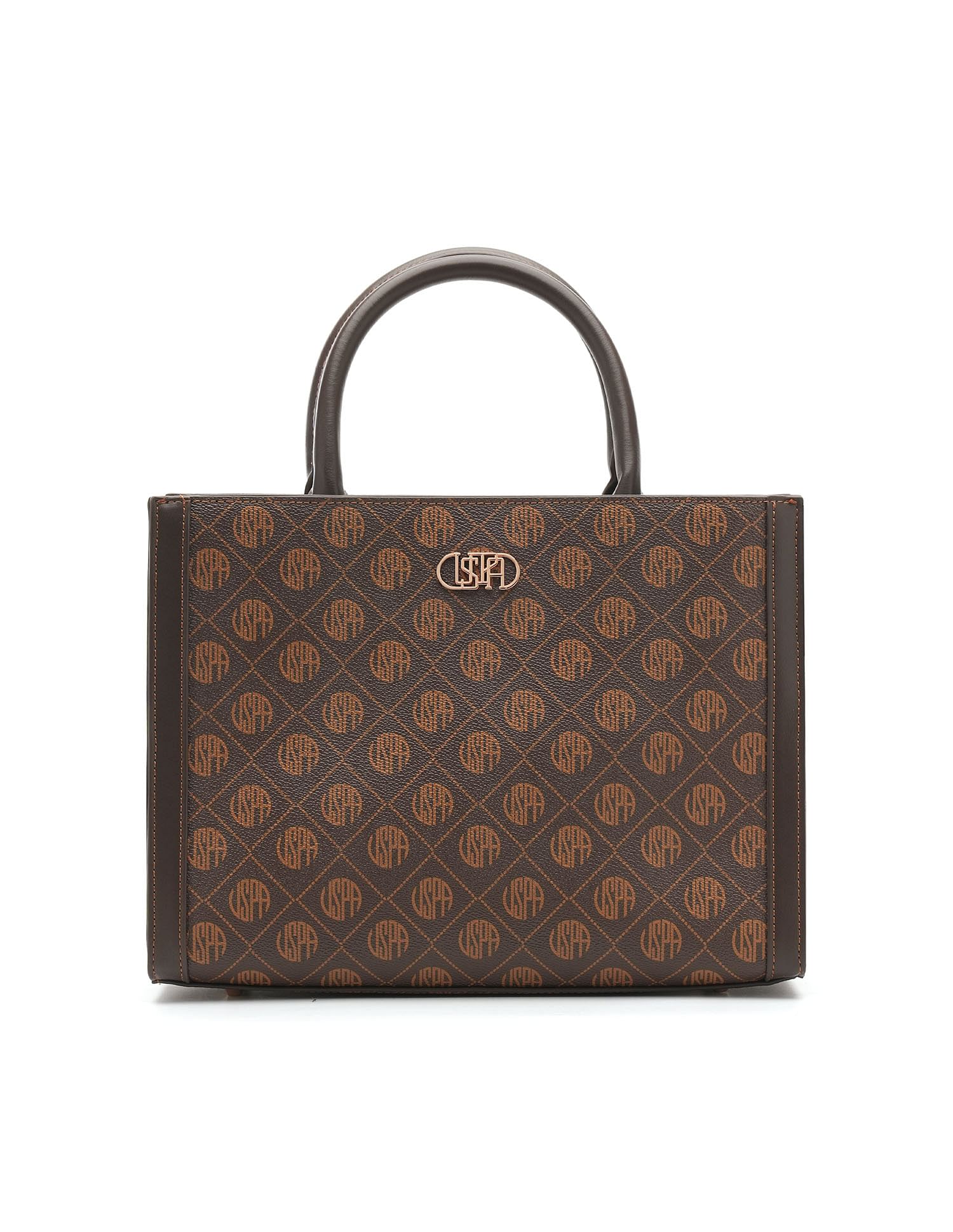 Bernice Monogram Satchel Bag - Image 4