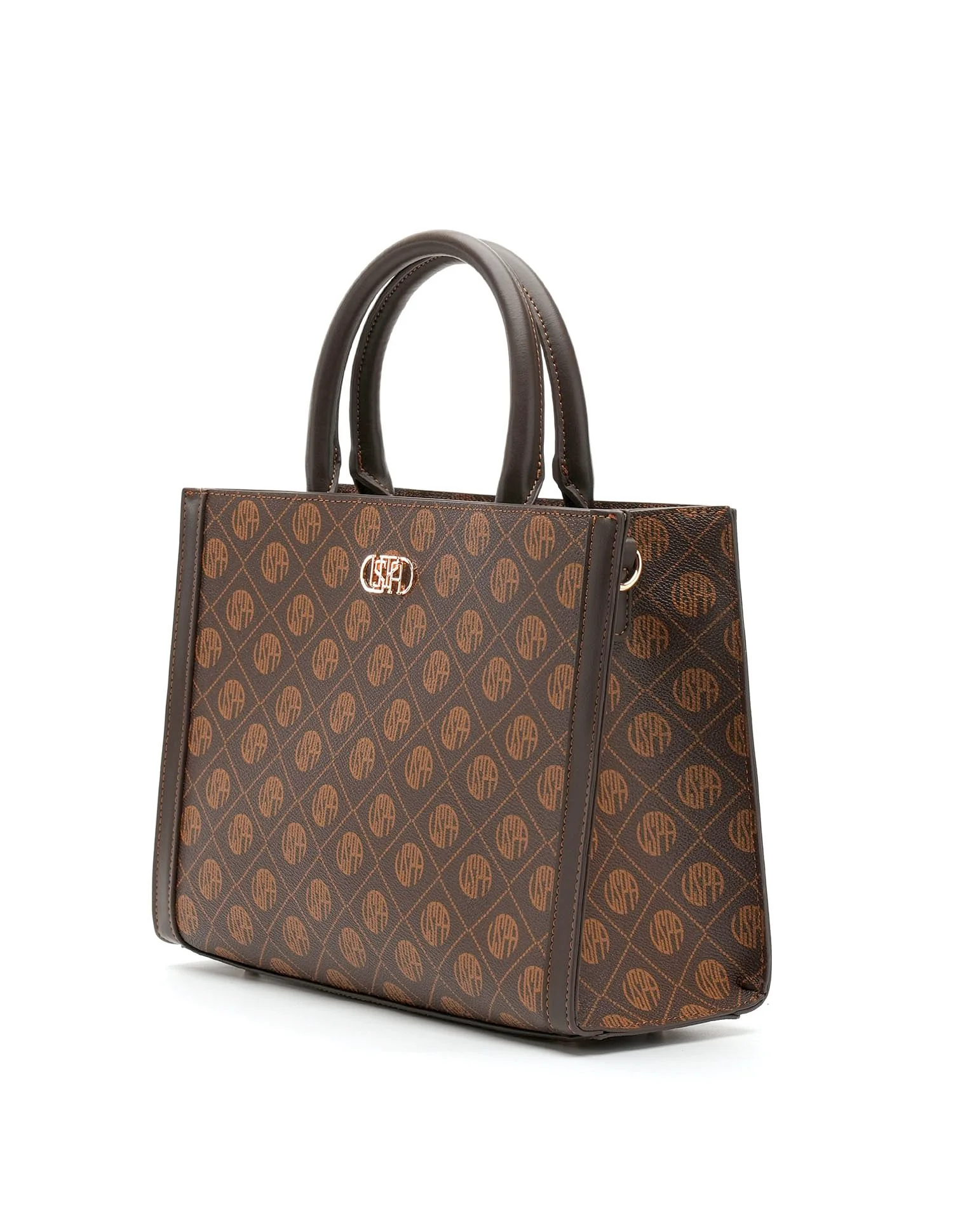 Bernice Monogram Satchel Bag - Image 5