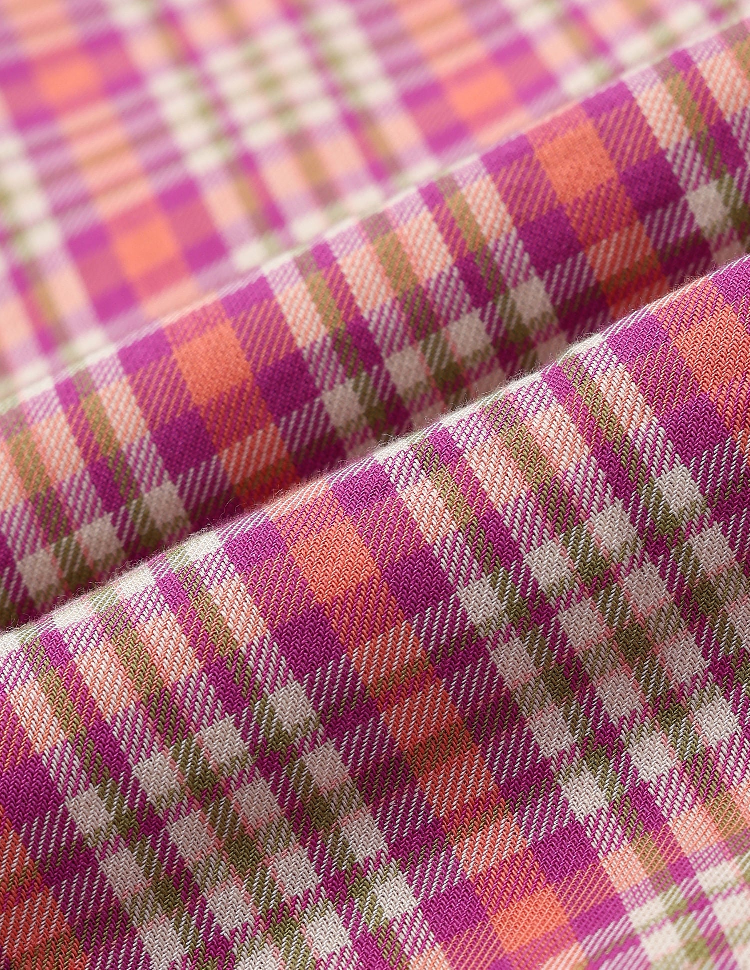 Blouson Sleeve Checked Top - Image 2