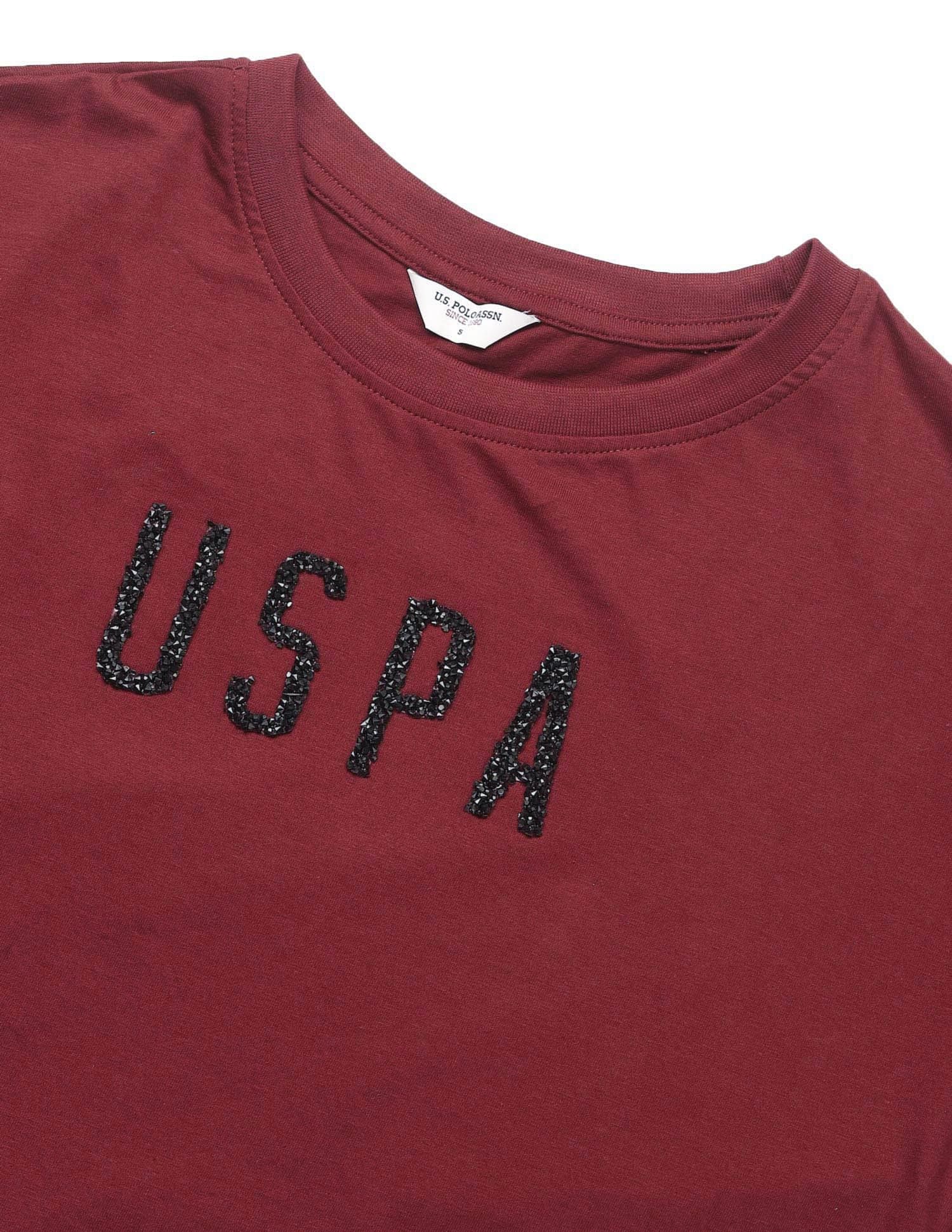 Boxy Fit Brand Embellished T-Shirt - Image 8