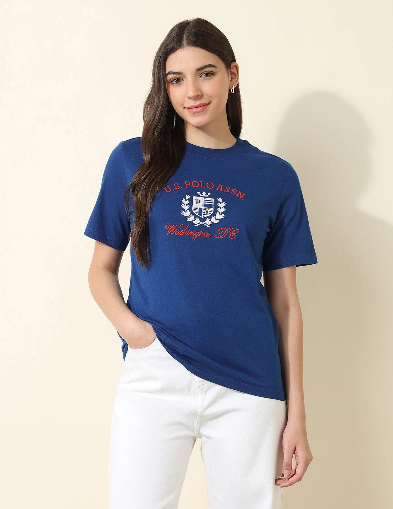 Boxy Fit Brand Embroidered T-Shirt - Image 6