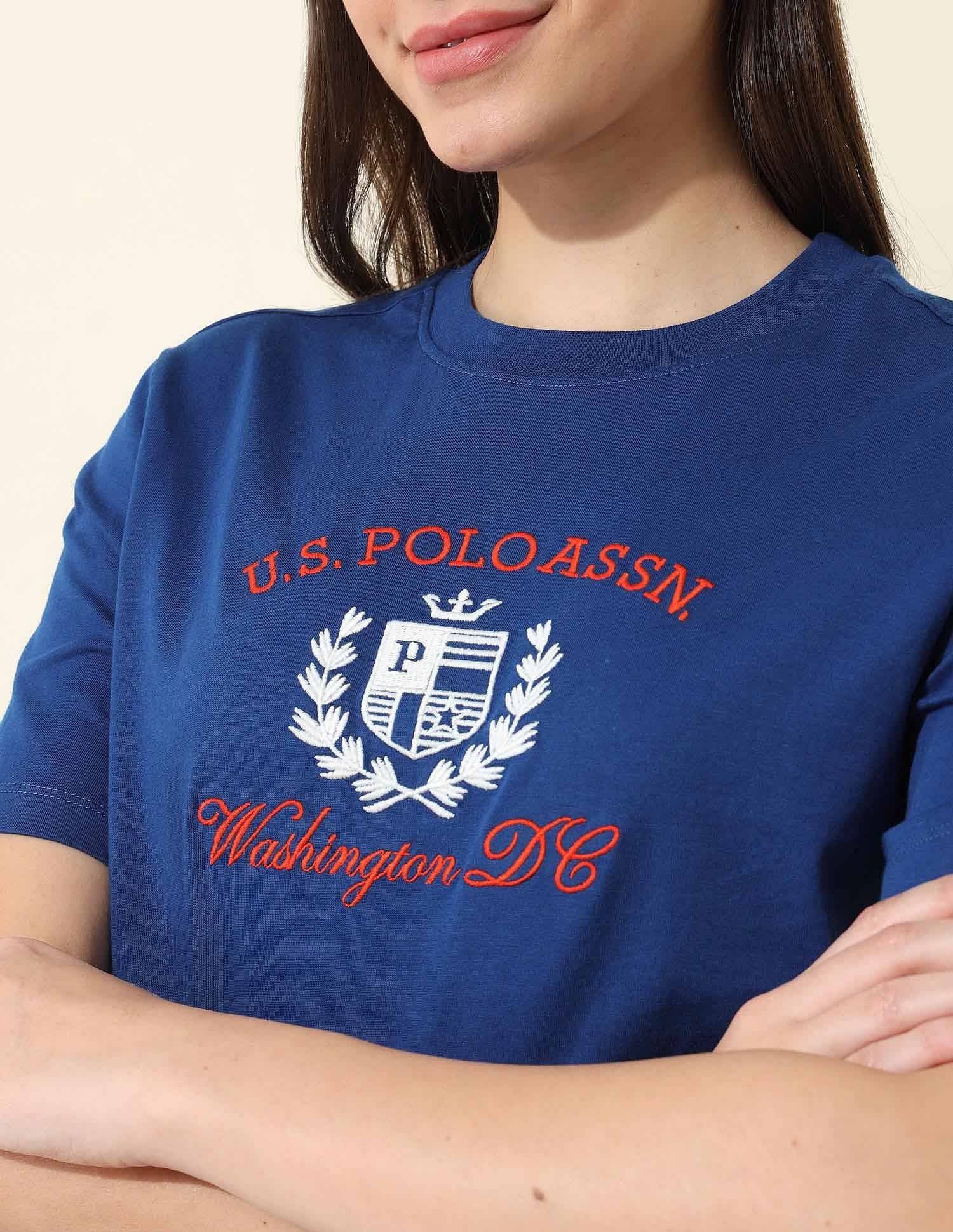 Boxy Fit Brand Embroidered T-Shirt - Image 7