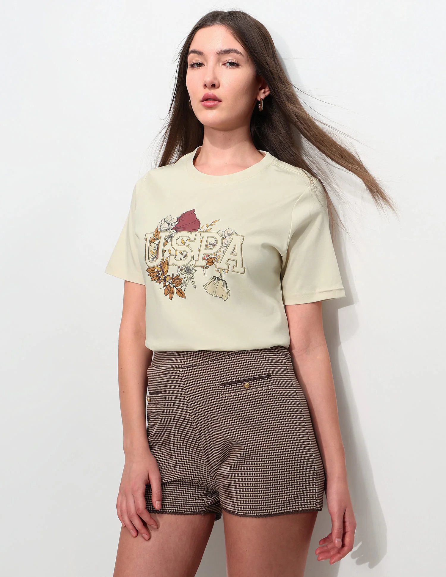 Boxy Fit Brand Printed T-Shirt