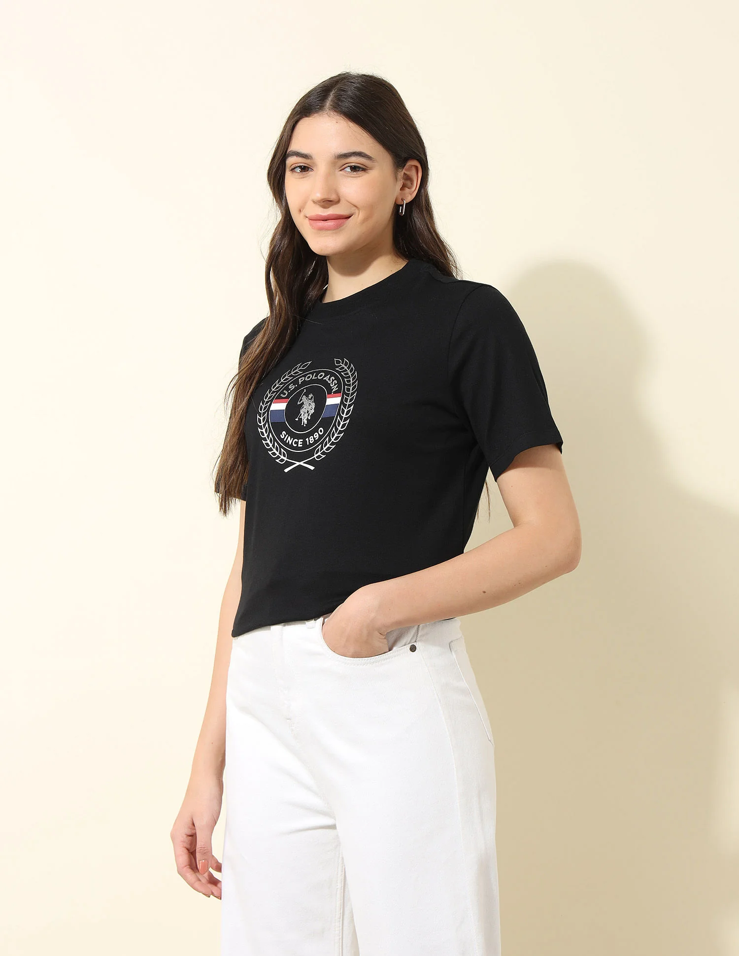 Boxy Fit Brand Printed T-Shirt - Image 4