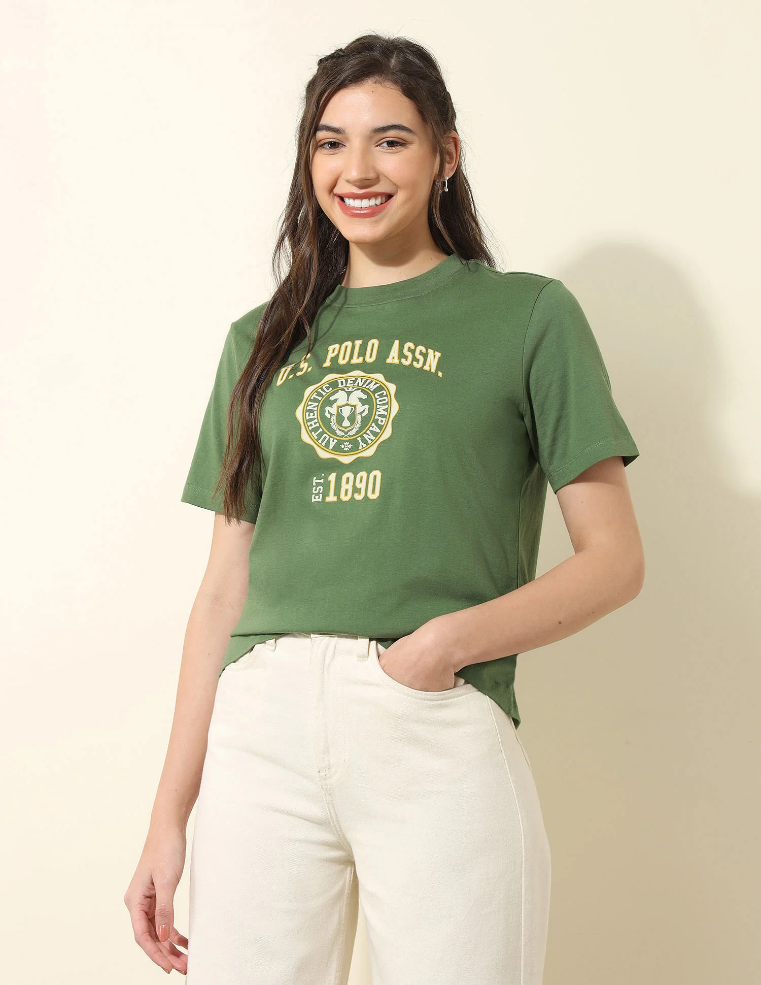 Boxy Fit Brand Printed T-Shirt - Image 3