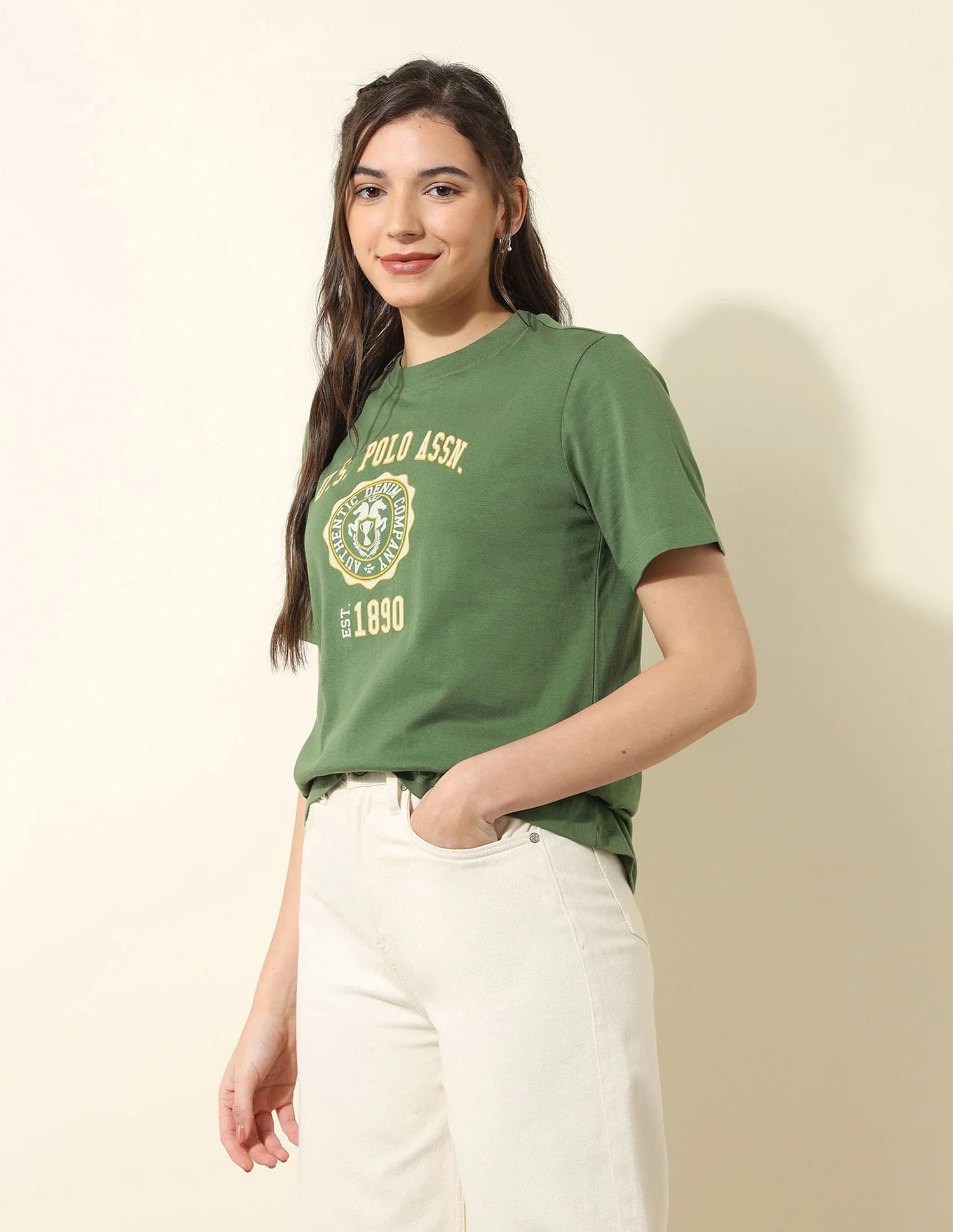 Boxy Fit Brand Printed T-Shirt - Image 4