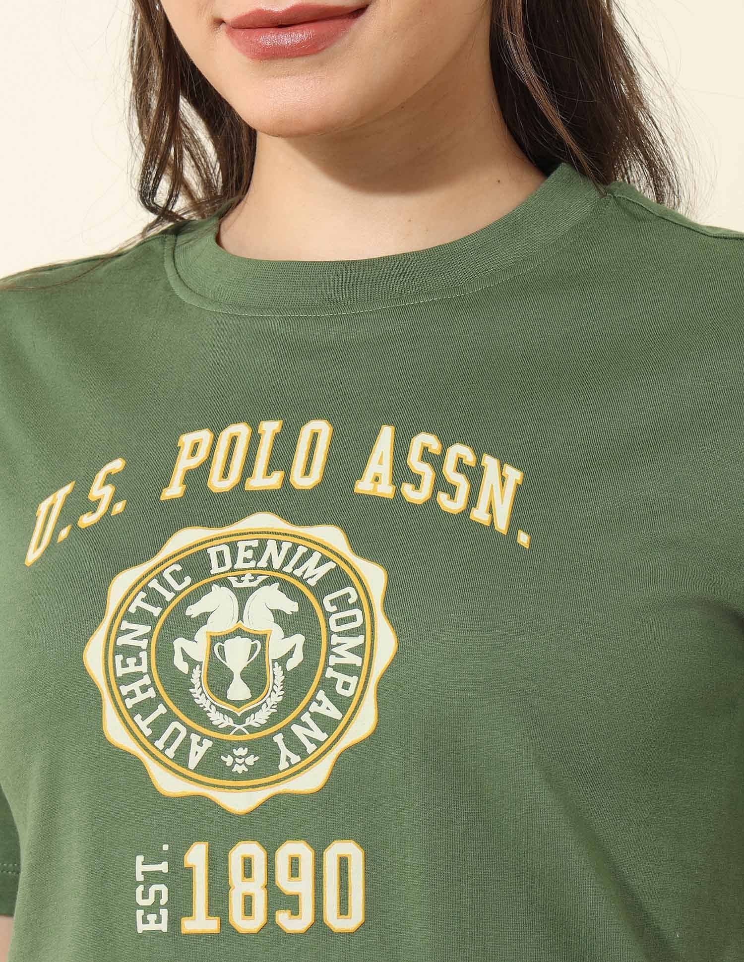 Boxy Fit Brand Printed T-Shirt - Image 7
