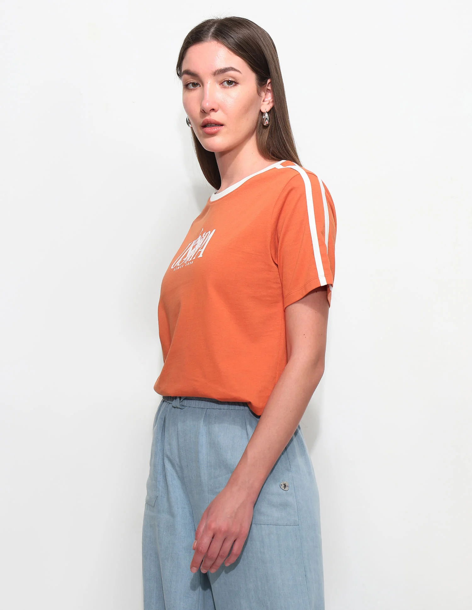 Boxy Fit Brand Printed T-Shirt - Image 4
