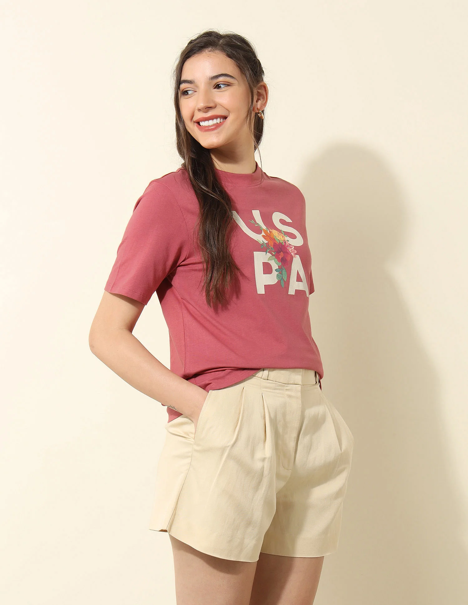 Boxy Fit Brand Printed T-Shirt - Image 4