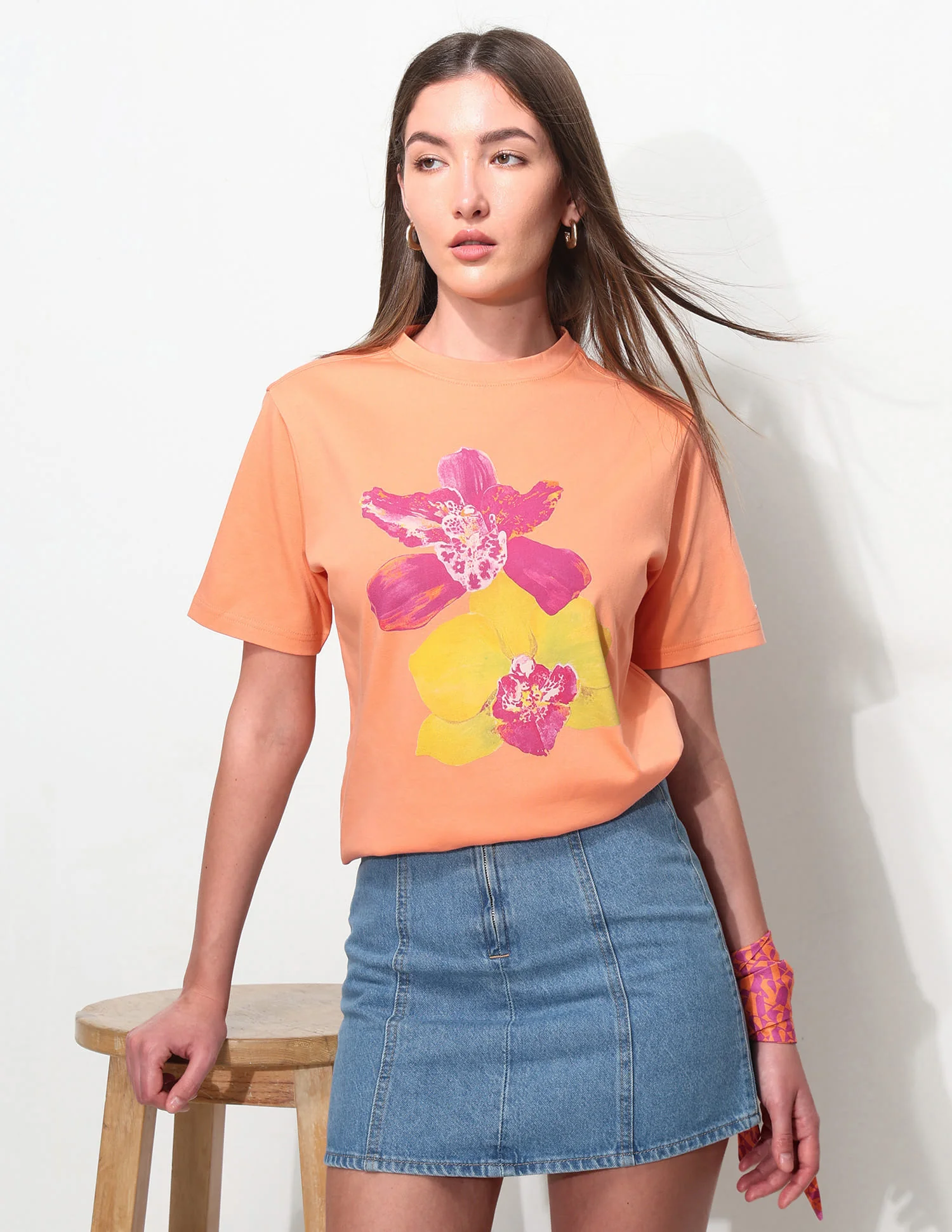 Boxy Fit Digital Print T-Shirt