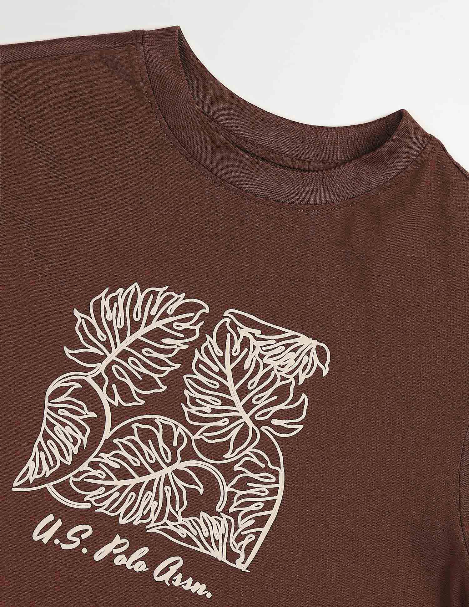 Boxy Fit Floral Printed T-Shirt - Image 8