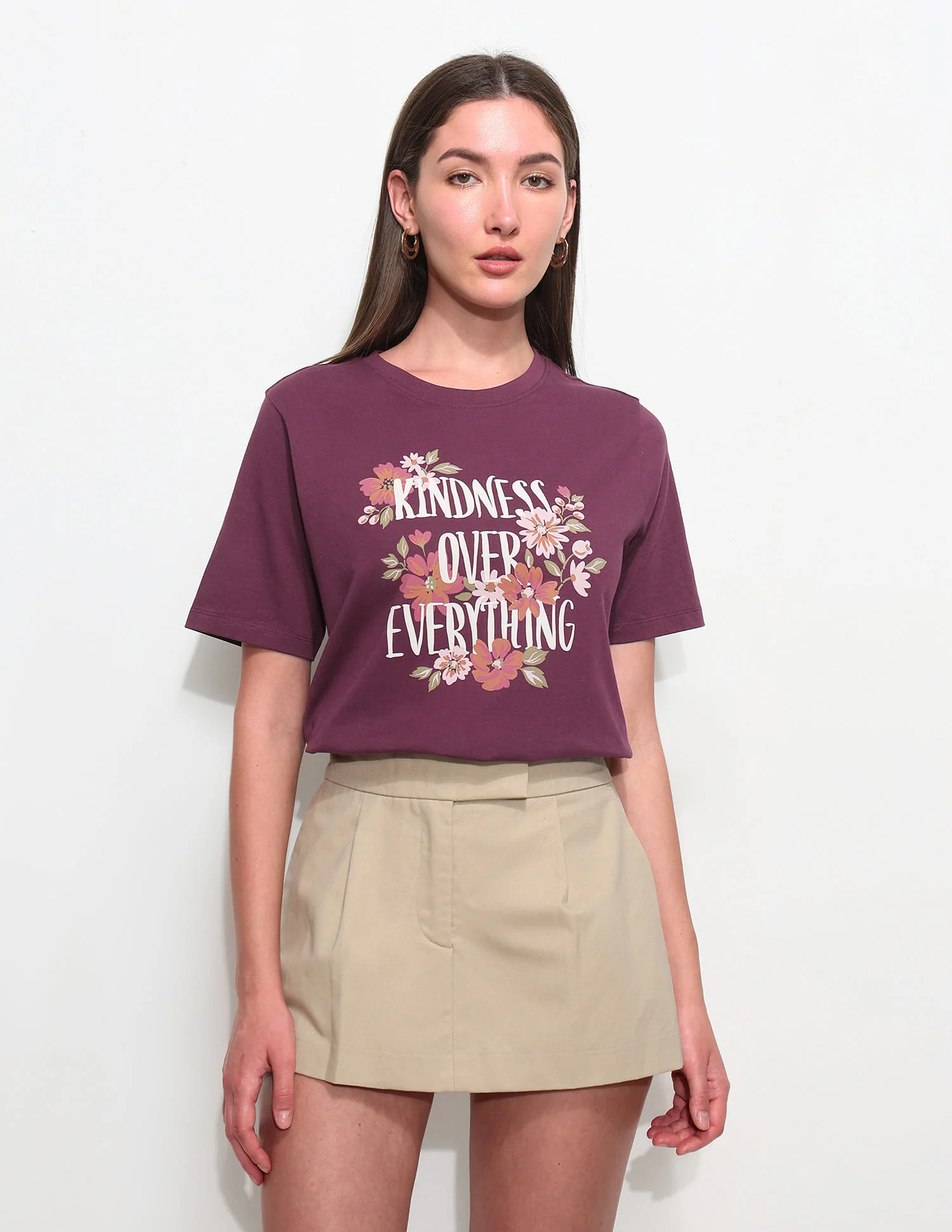 Boxy Fit Floral Printed T-Shirt - Image 6