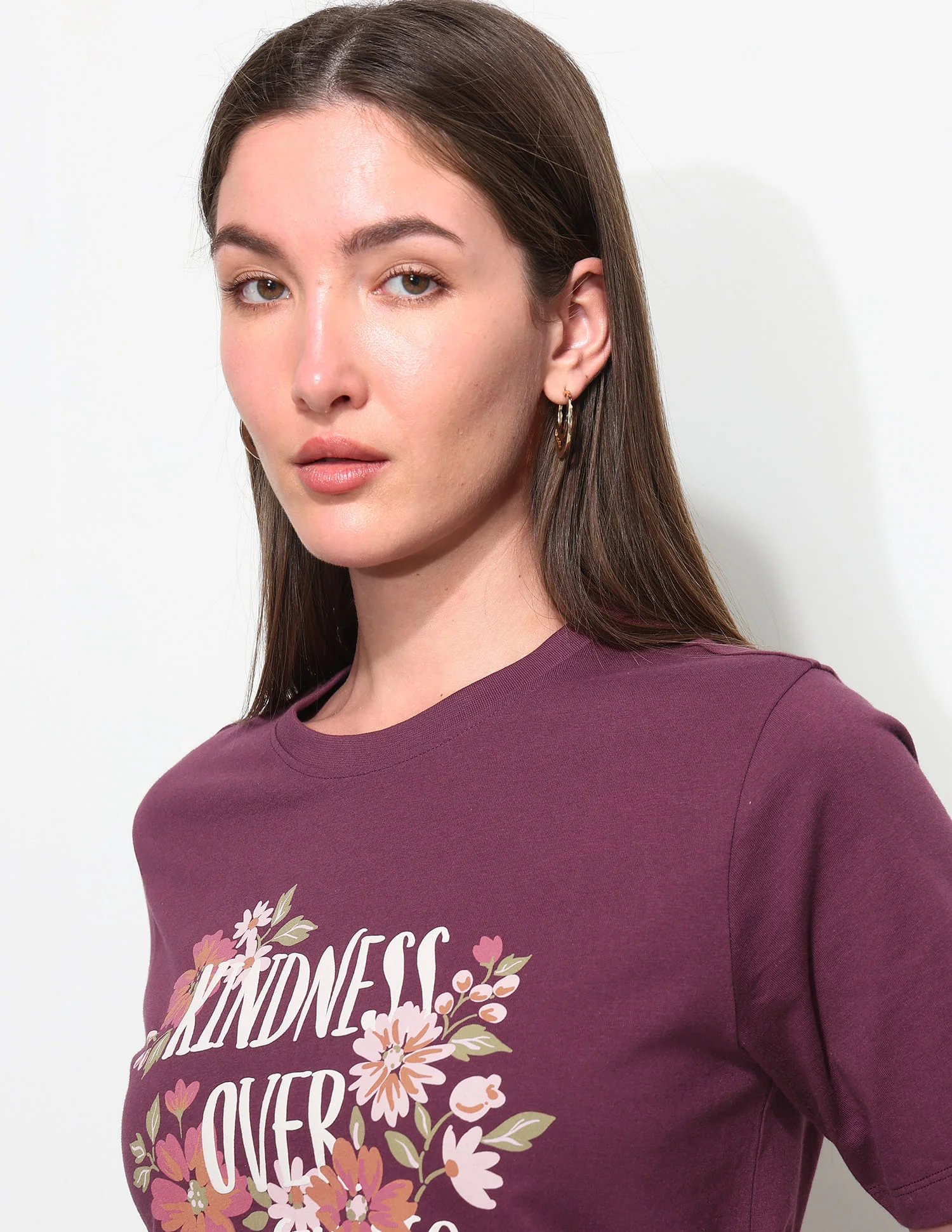 Boxy Fit Floral Printed T-Shirt - Image 7