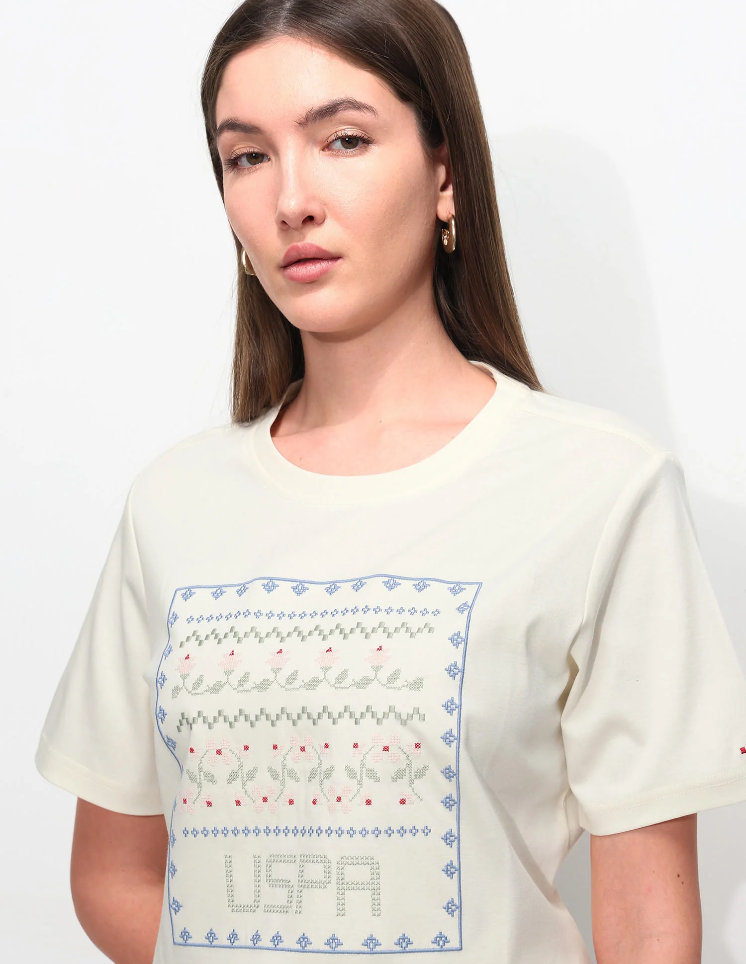 Boxy Fit Floral Printed T-Shirt - Image 7