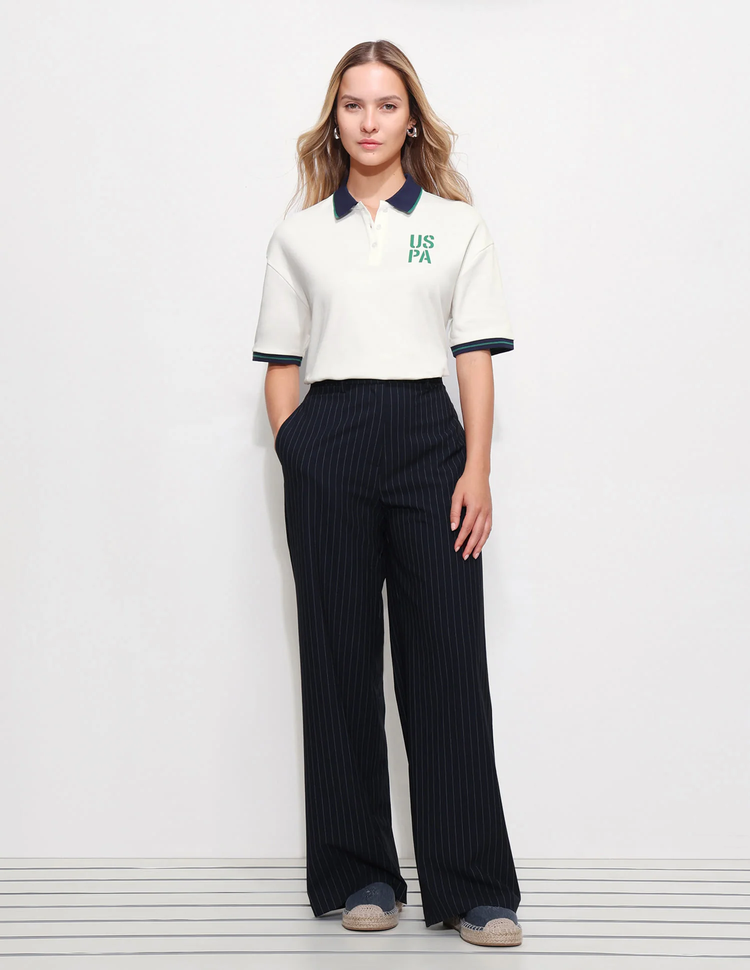 Boxy Fit Solid Polo Shirt - Image 3