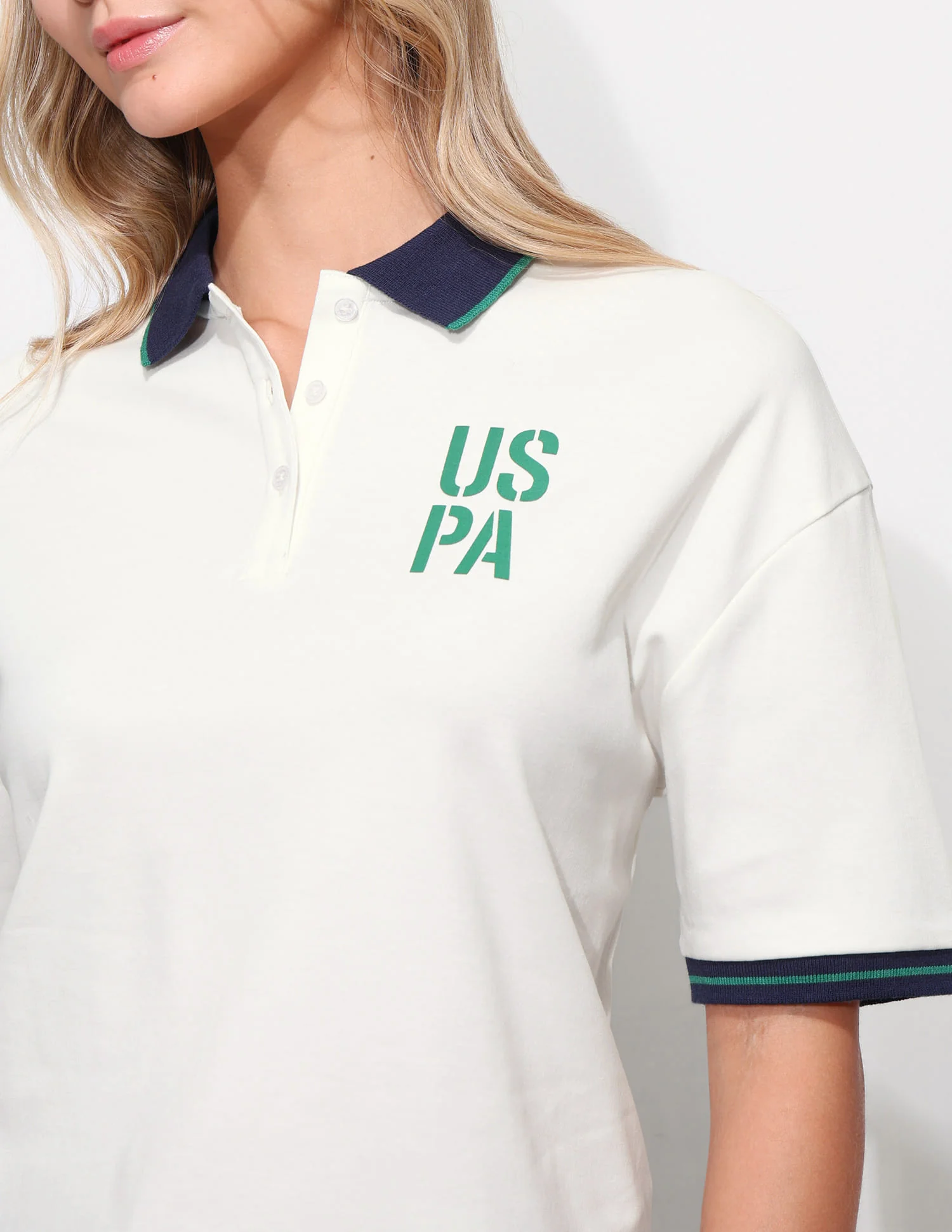 Boxy Fit Solid Polo Shirt - Image 7