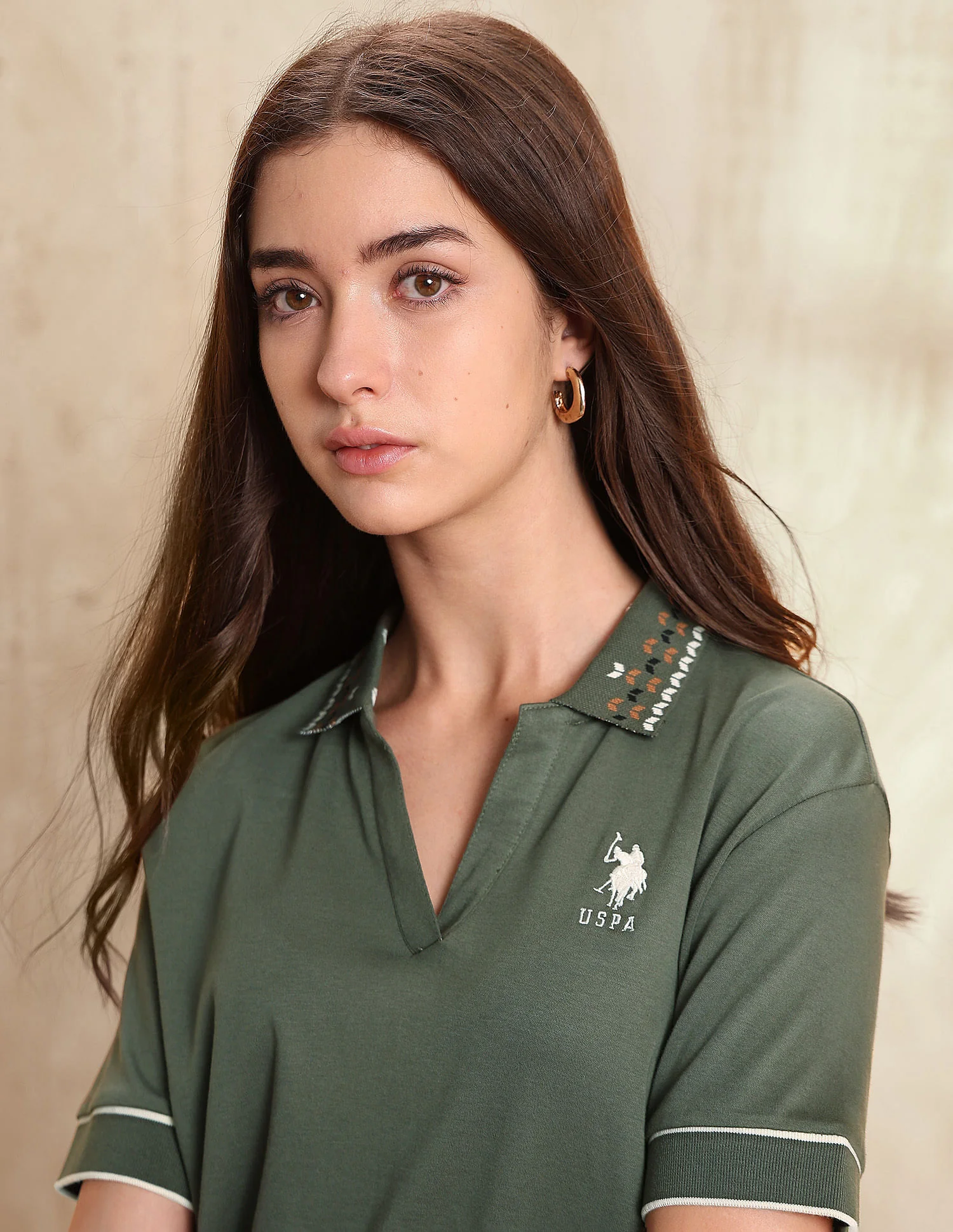 Boxy Fit Solid Polo Shirt - Image 7