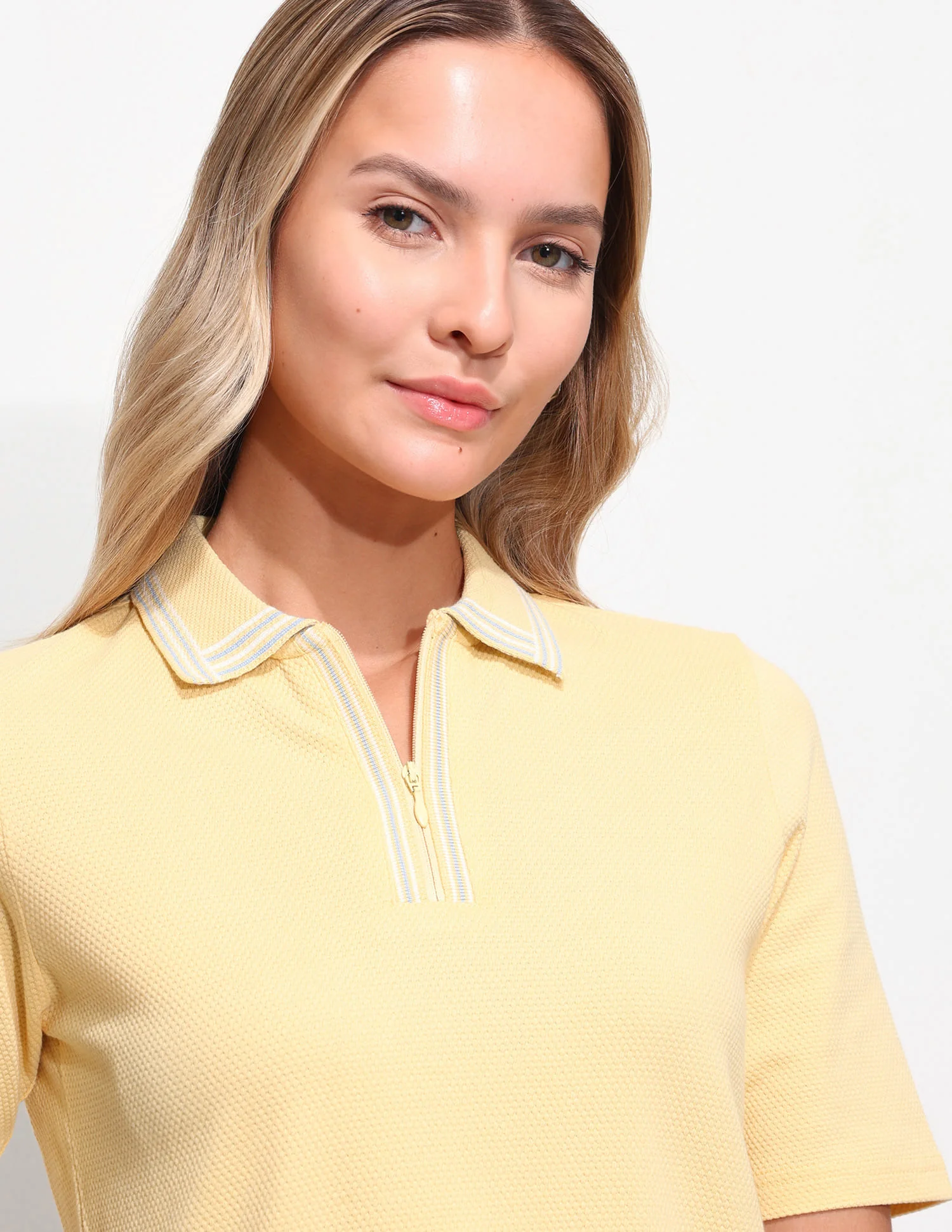 Boxy Fit Textured Polo Shirt - Image 7
