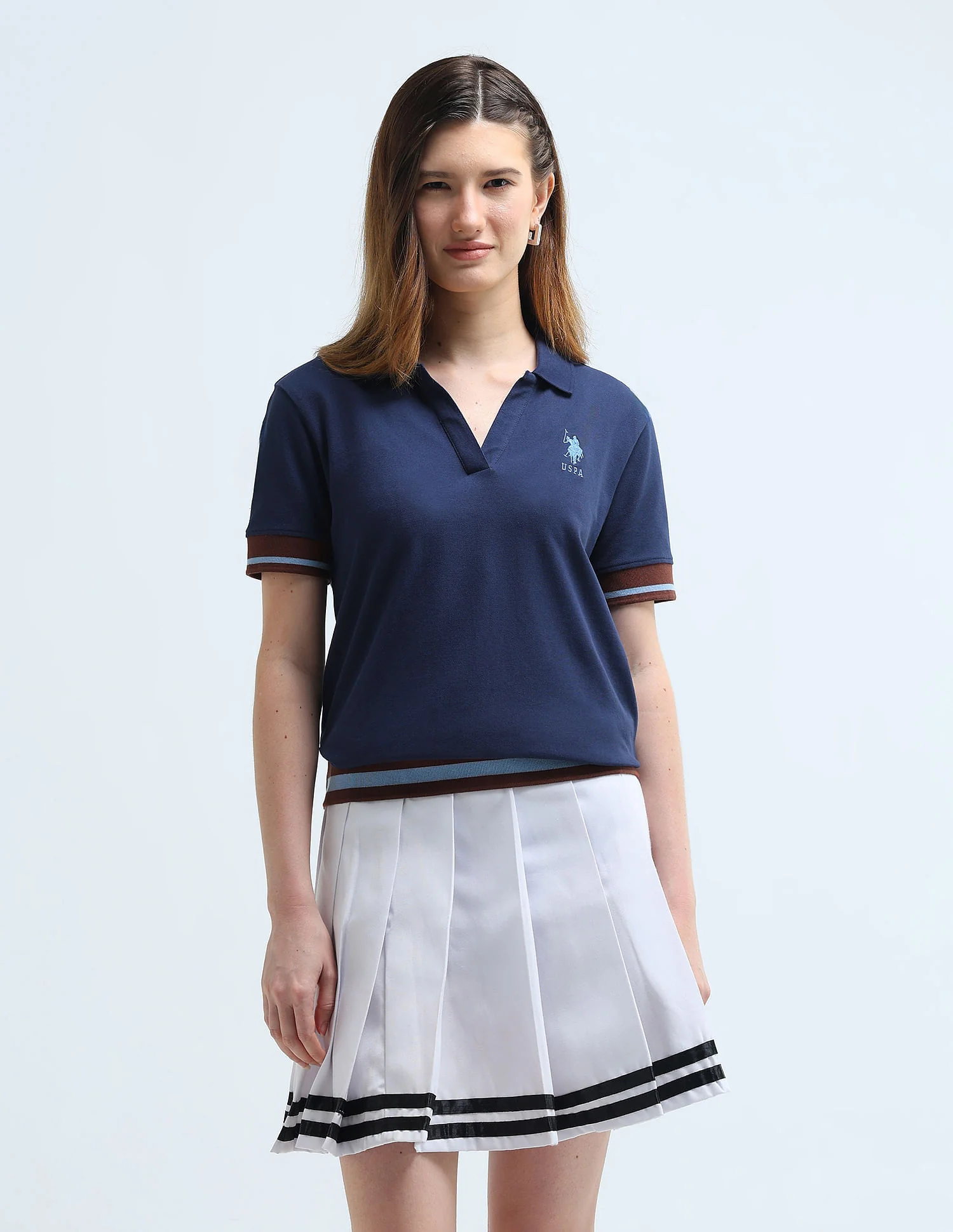 Boxy Fit Tipped Polo Shirt - Image 6