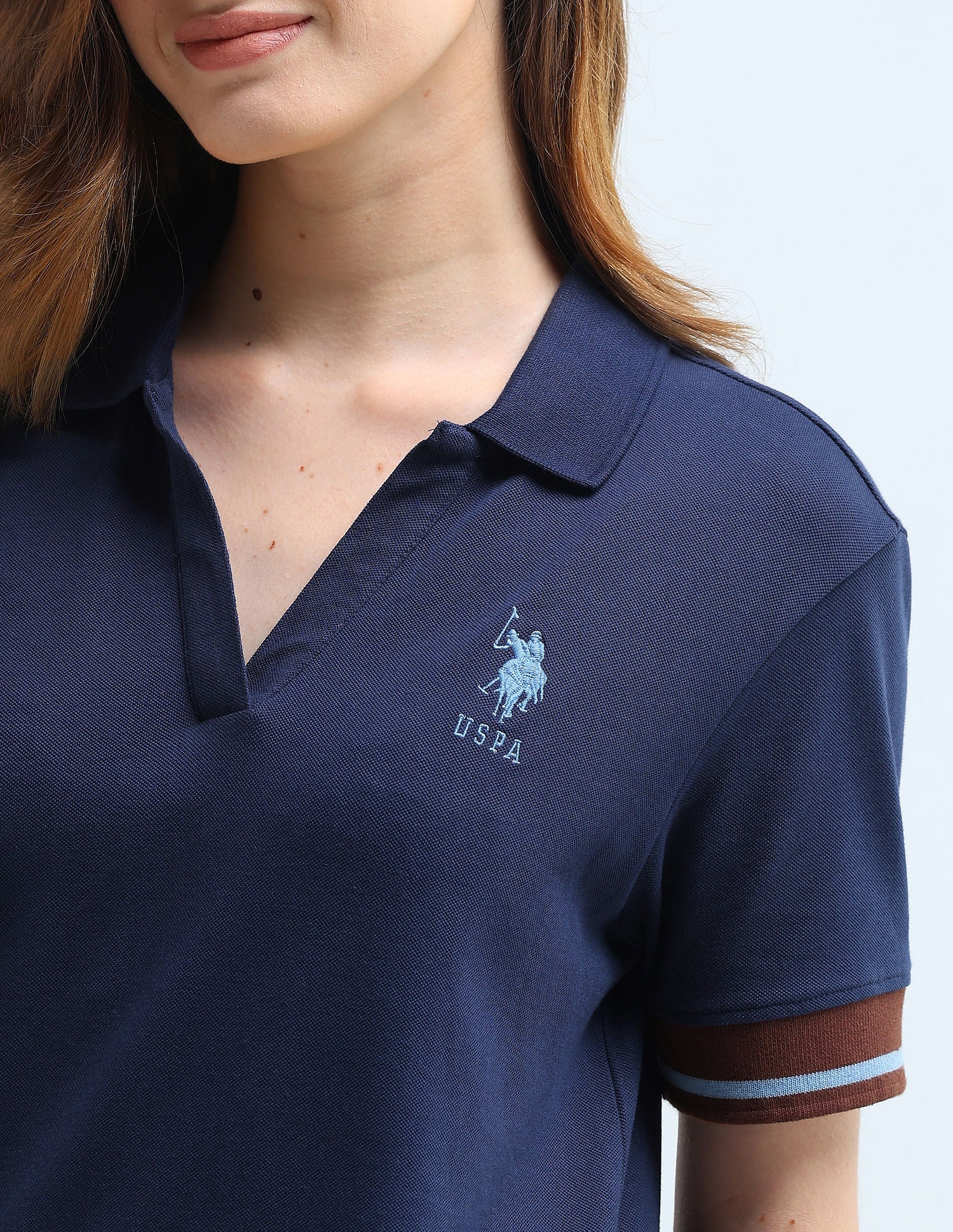Boxy Fit Tipped Polo Shirt - Image 7