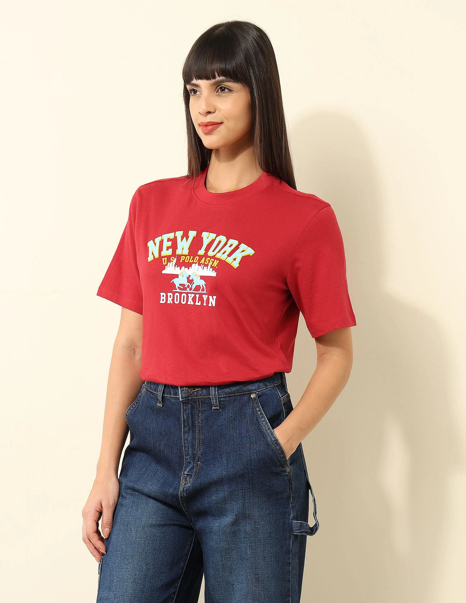 Boxy Fit Typography Printed T-Shirt - Image 4