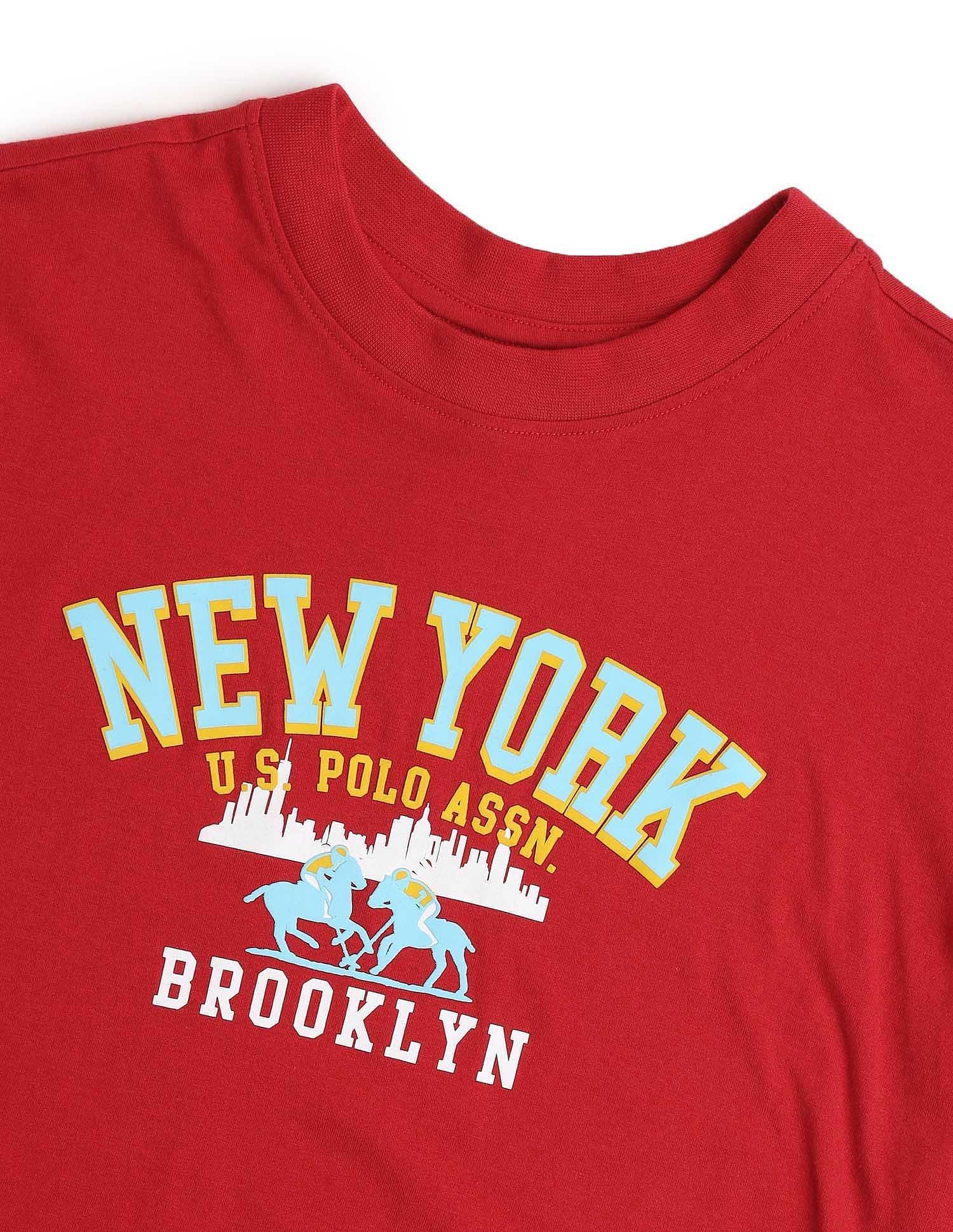 Boxy Fit Typography Printed T-Shirt - Image 8