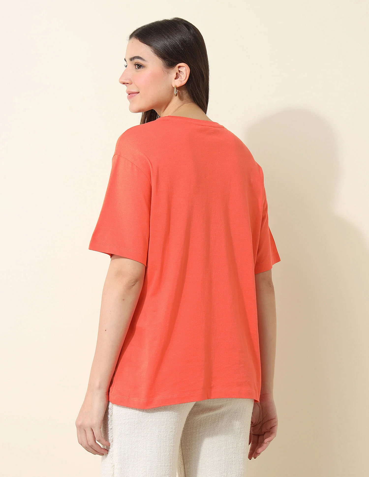 Boyfriend Fit Brand Printed T-Shirt - Image 5