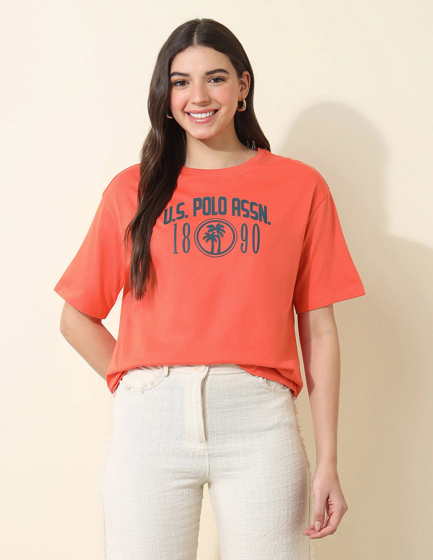 Boyfriend Fit Brand Printed T-Shirt - Image 6