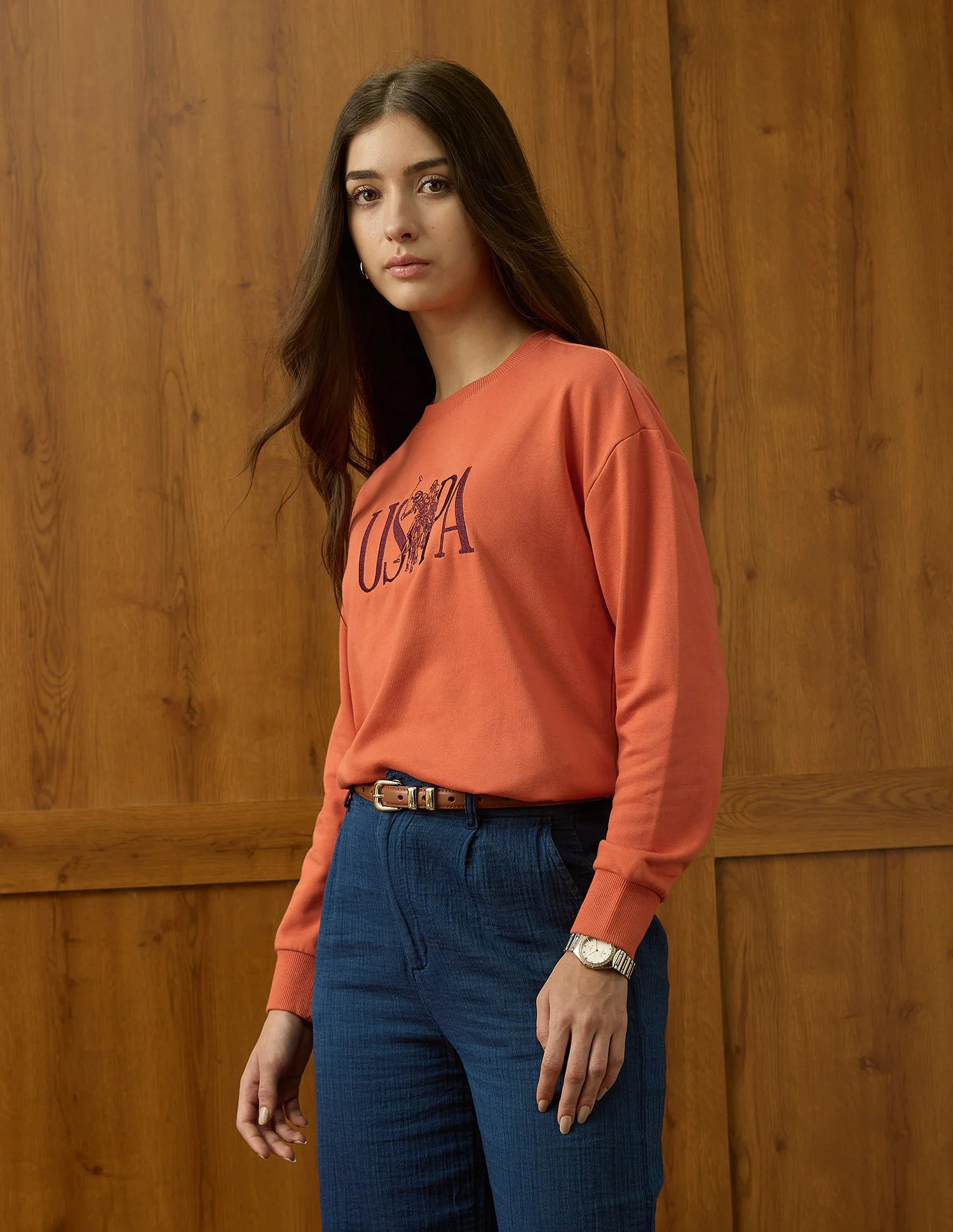Brand Embroidered Drop Shoulder Sweatshirt - Image 4