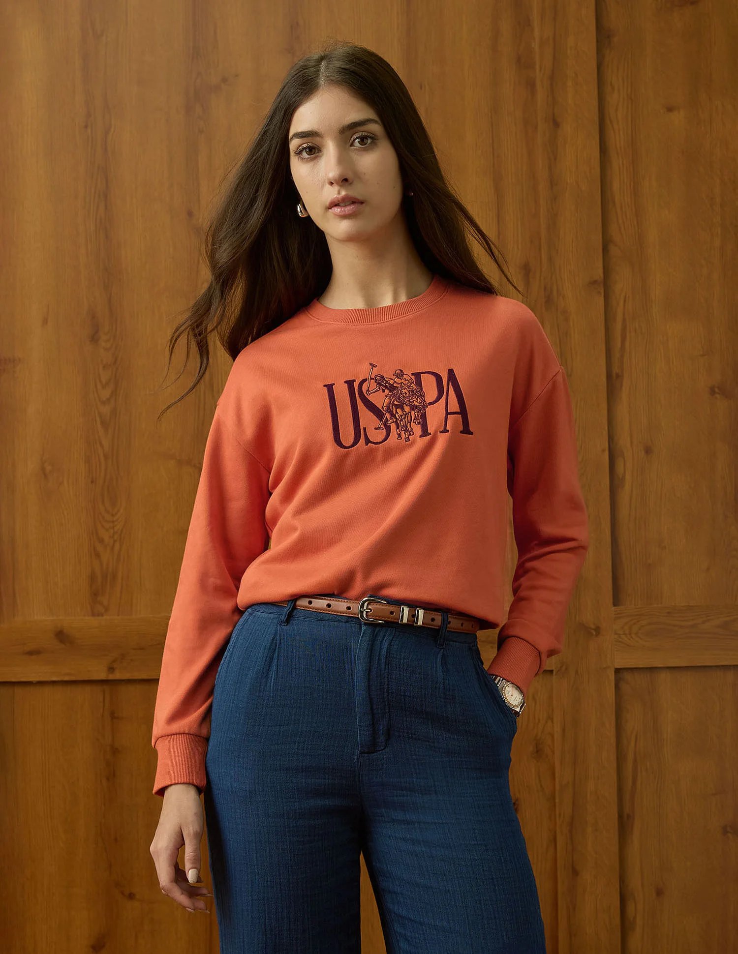 Brand Embroidered Drop Shoulder Sweatshirt - Image 6