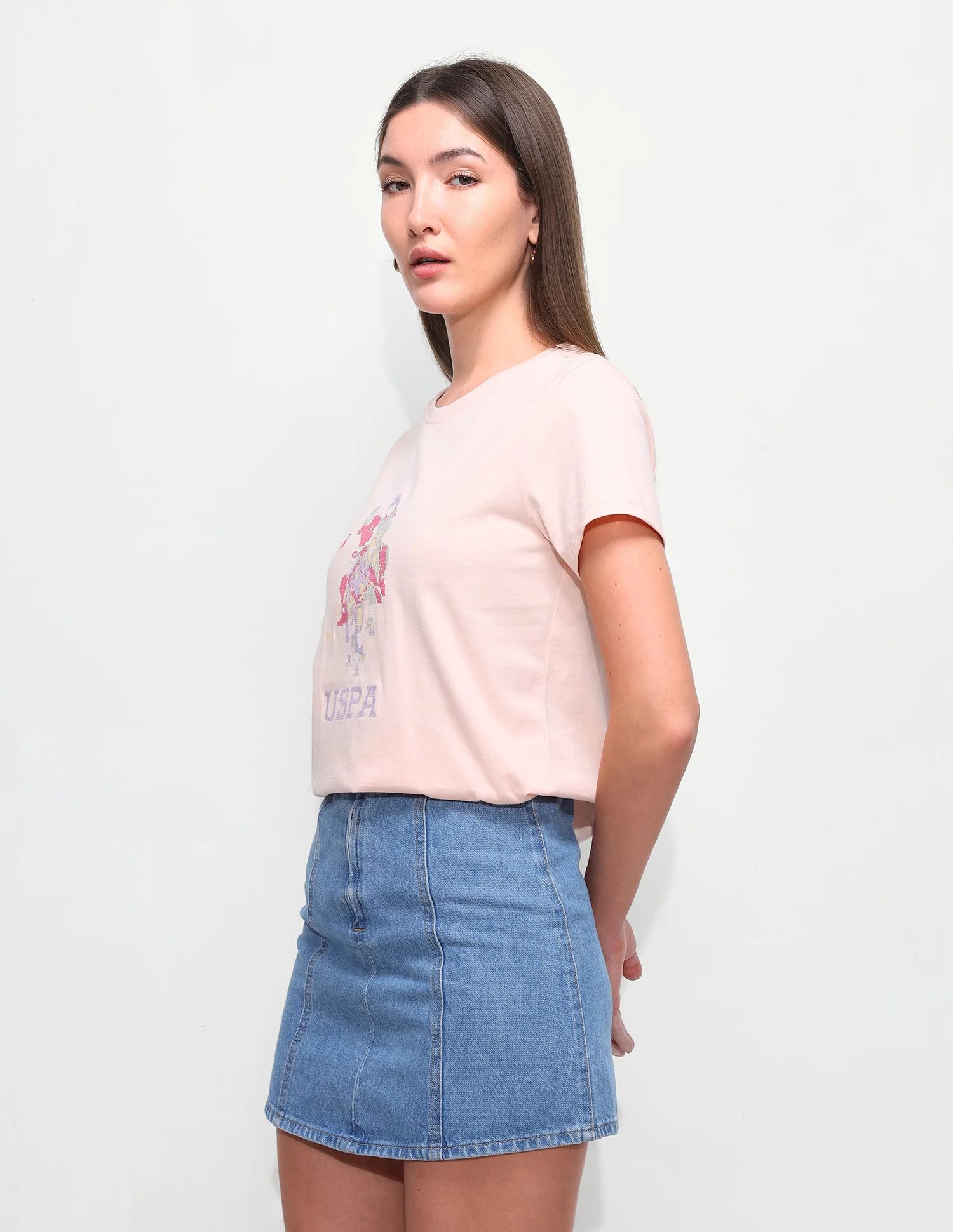 Brand Embroidered Regular Fit T-Shirt - Image 4