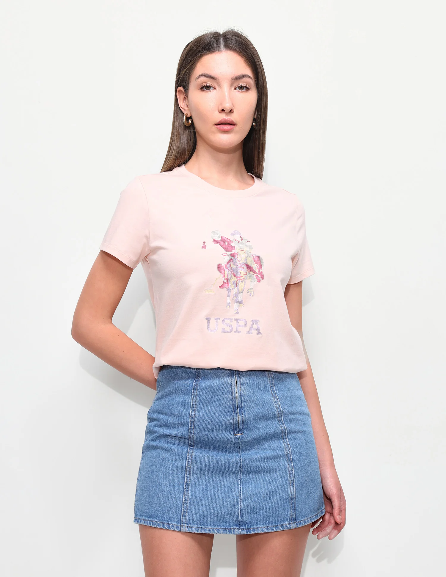Brand Embroidered Regular Fit T-Shirt - Image 6