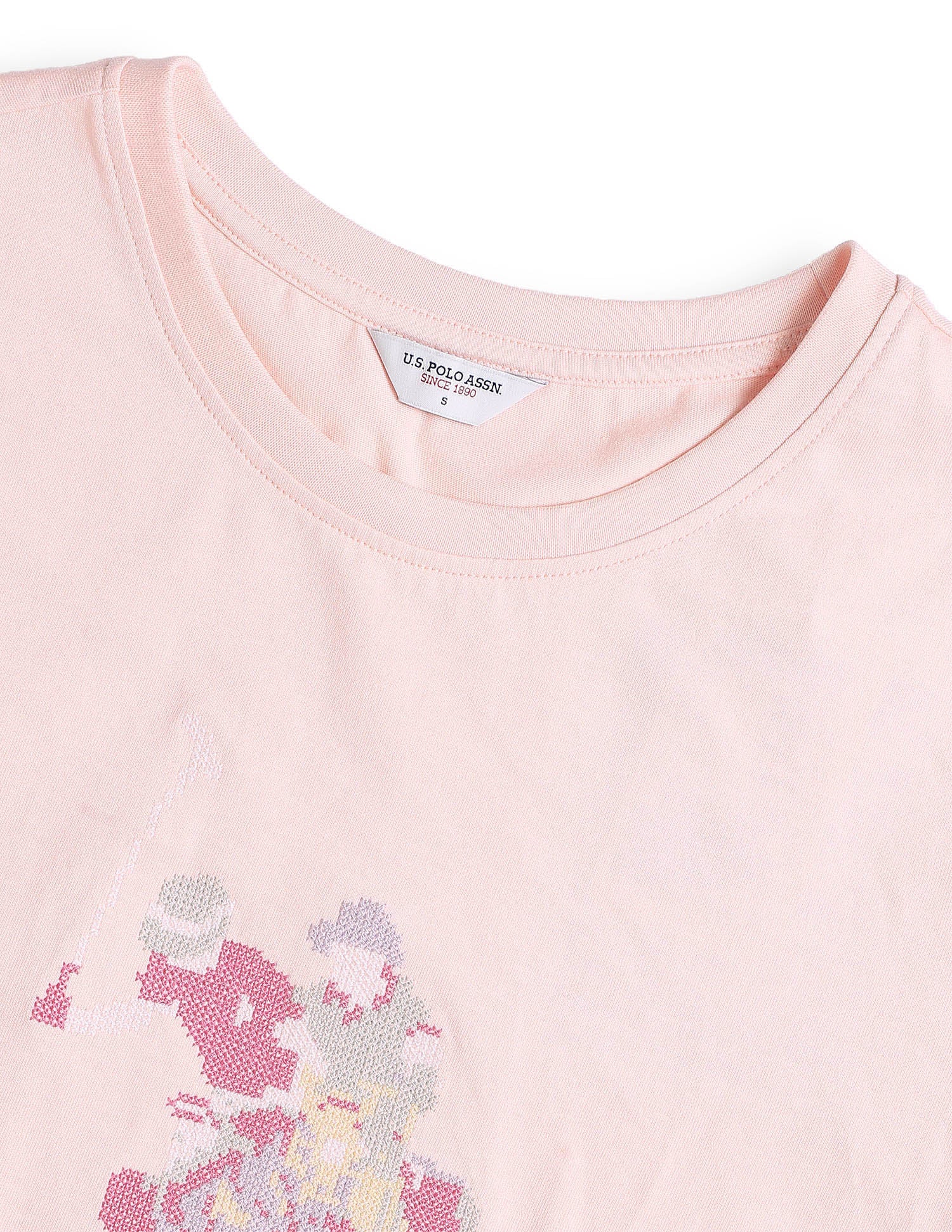 Brand Embroidered Regular Fit T-Shirt - Image 8