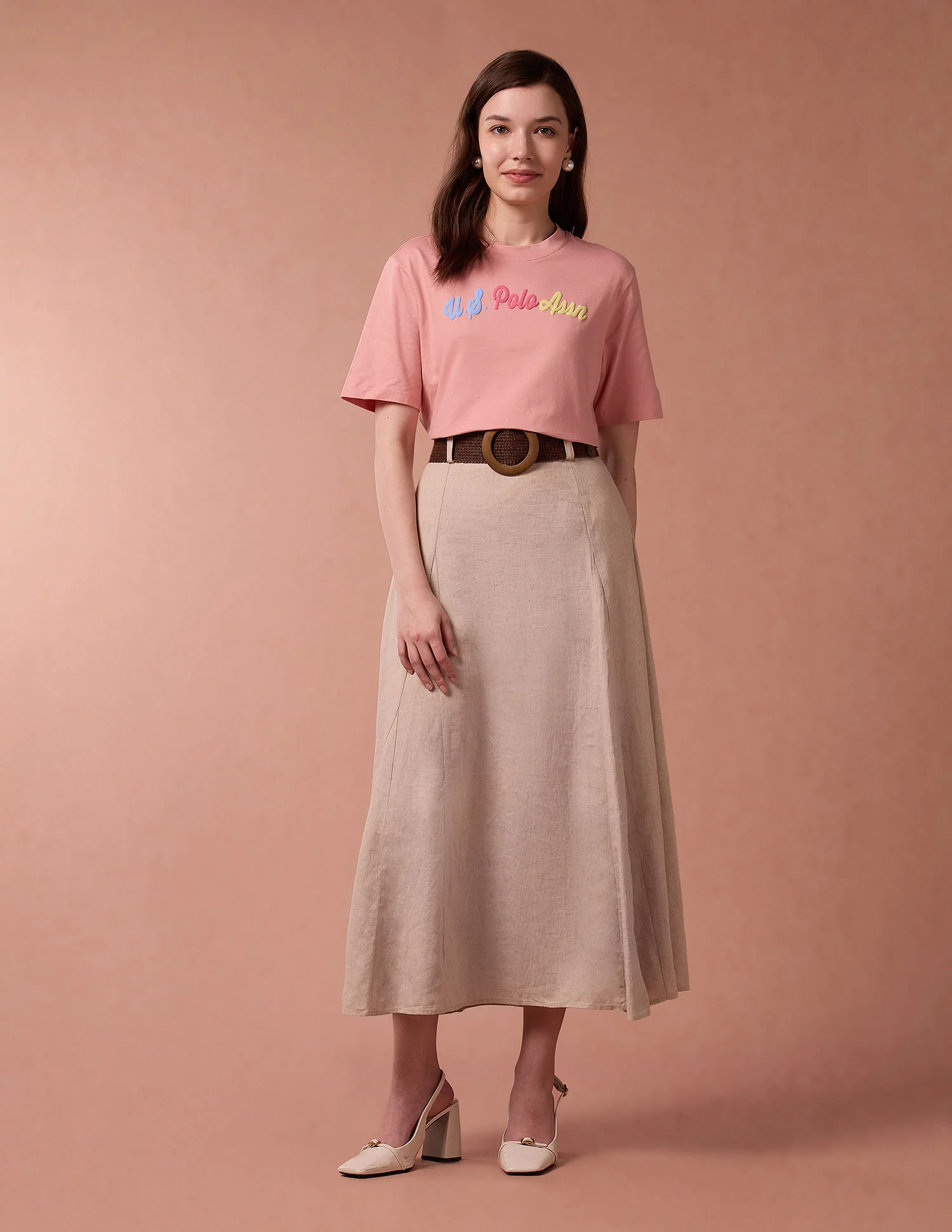 Brand Print Boyfriend T-Shirt - Image 3