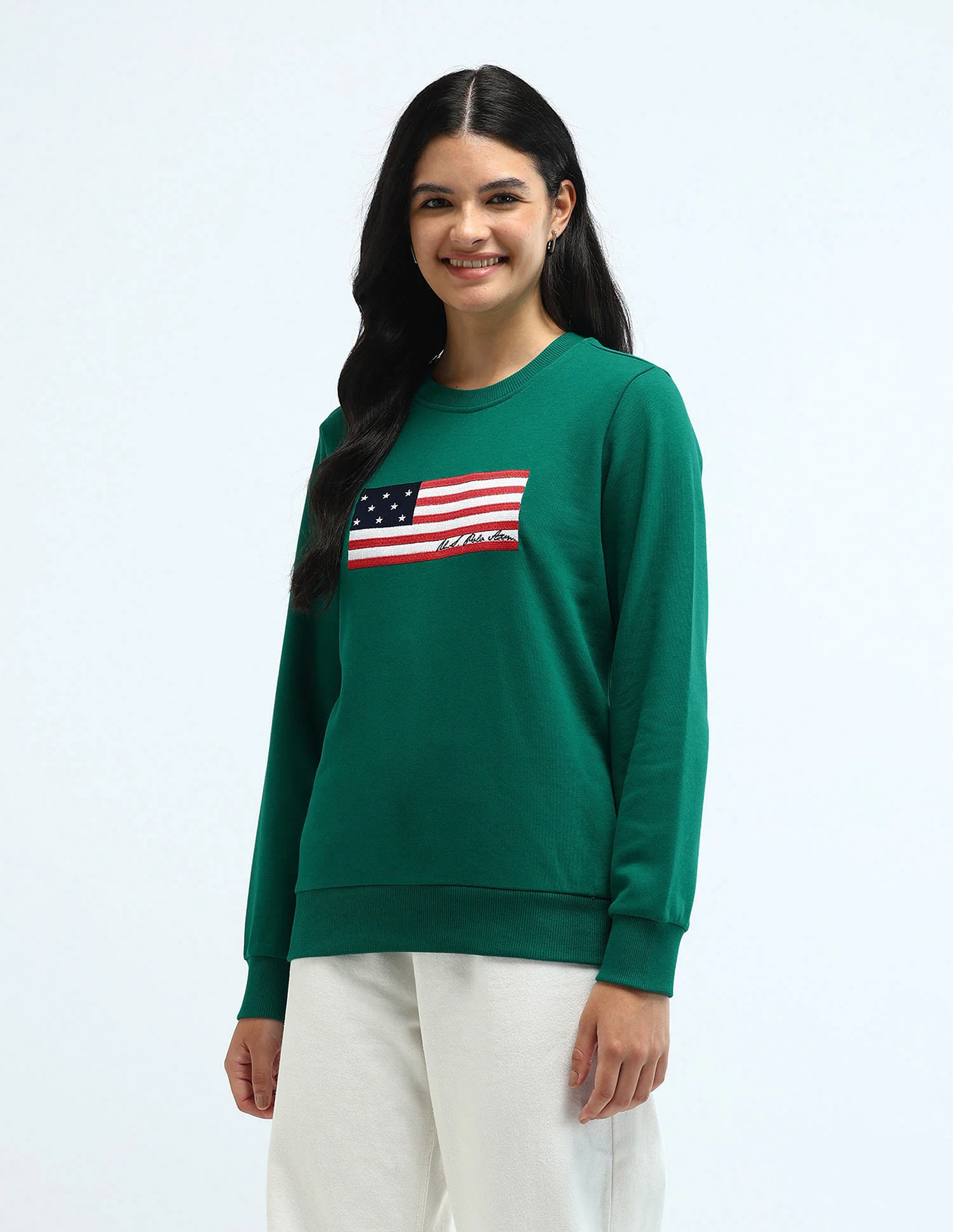 Brand Print Drop Shoulder Sweatshirt - Image 4