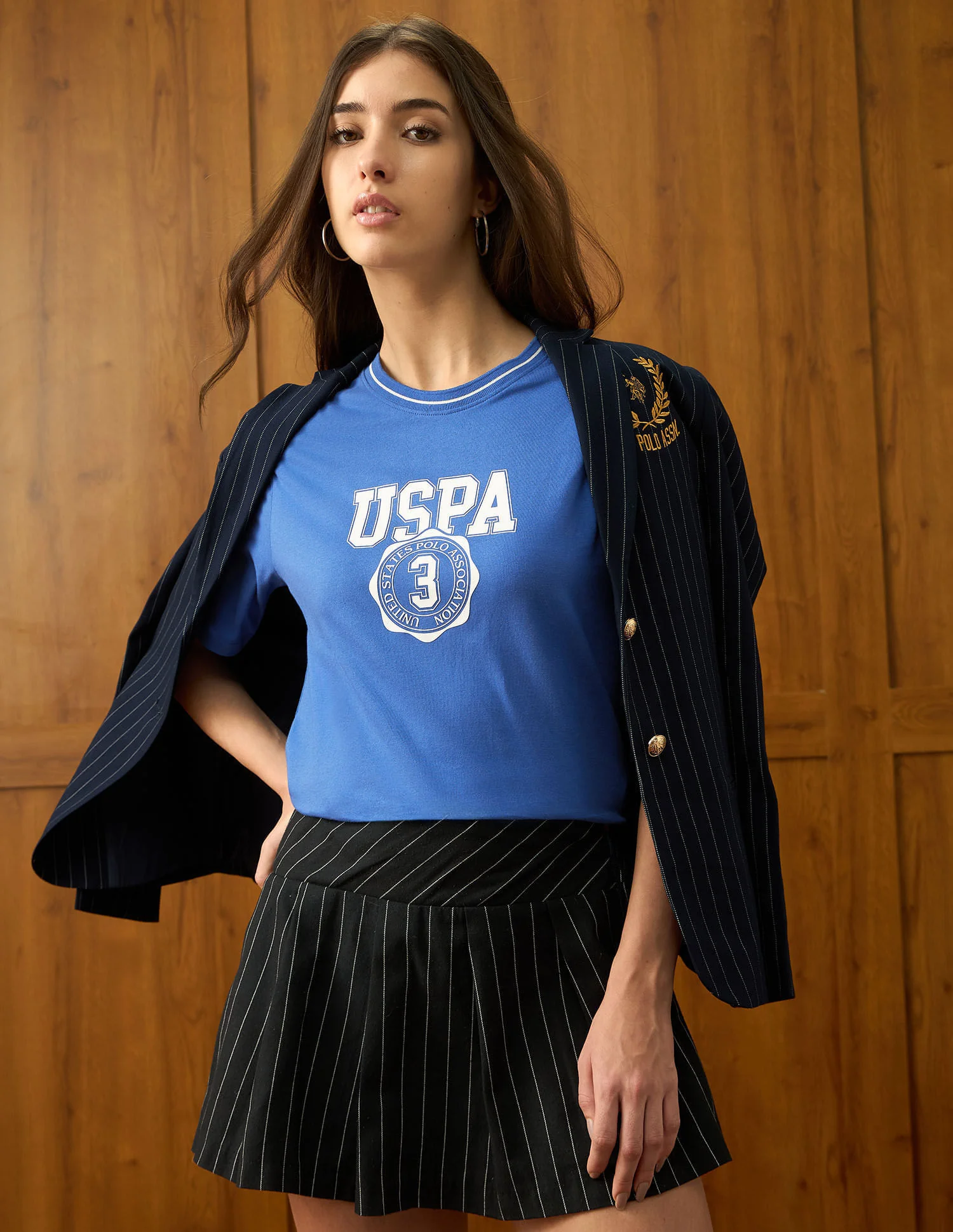 Brand Printed Boxy T-Shirt