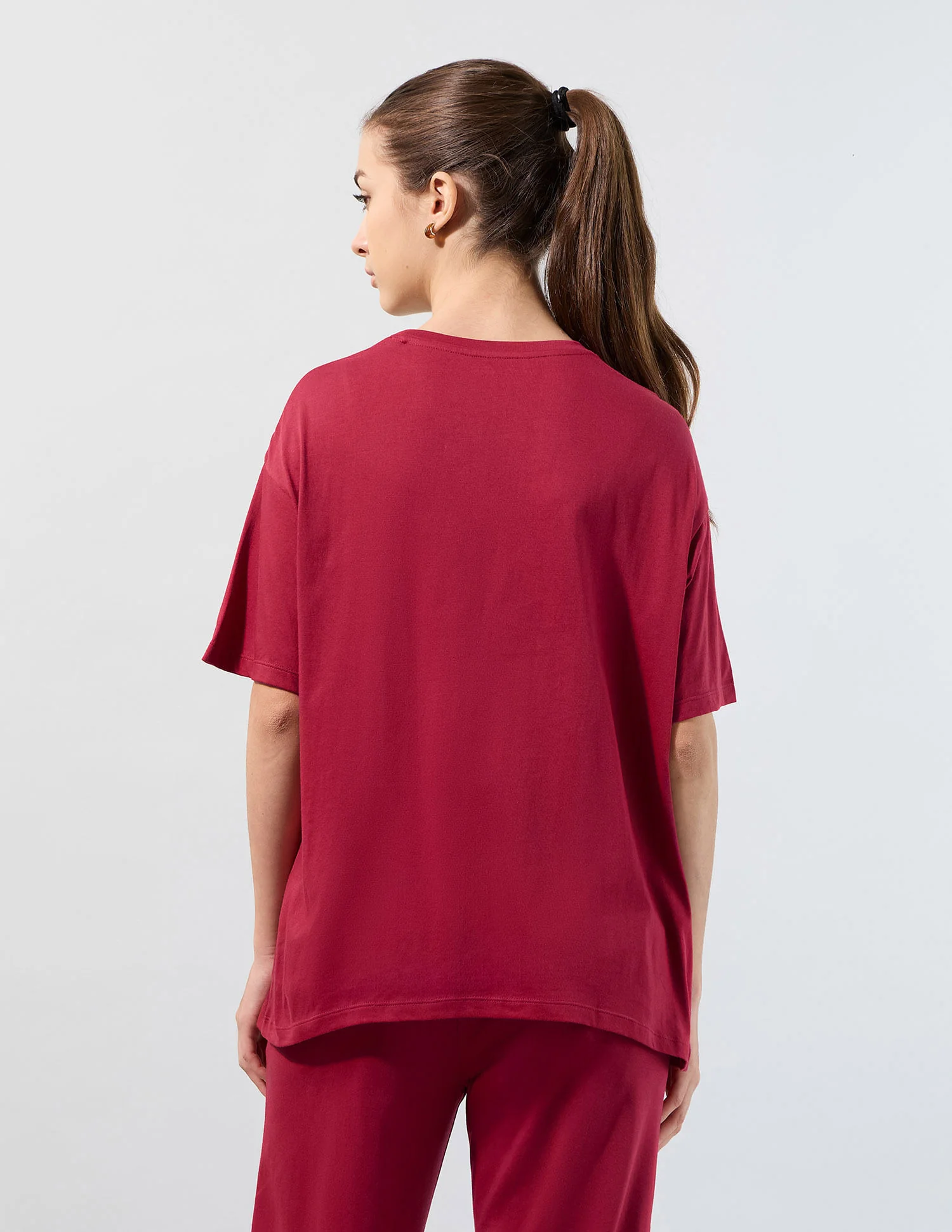 On The Go Brand Printed Boyfriend Fit T-Shirt - Image 5