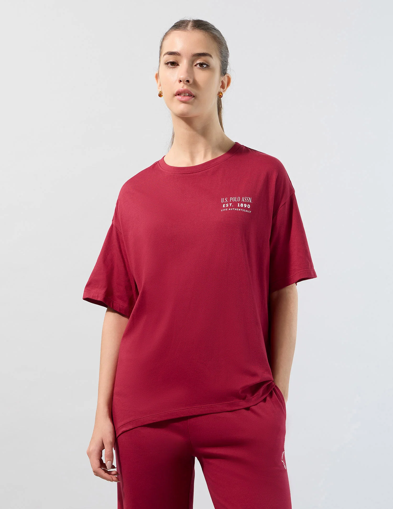 On The Go Brand Printed Boyfriend Fit T-Shirt - Image 6