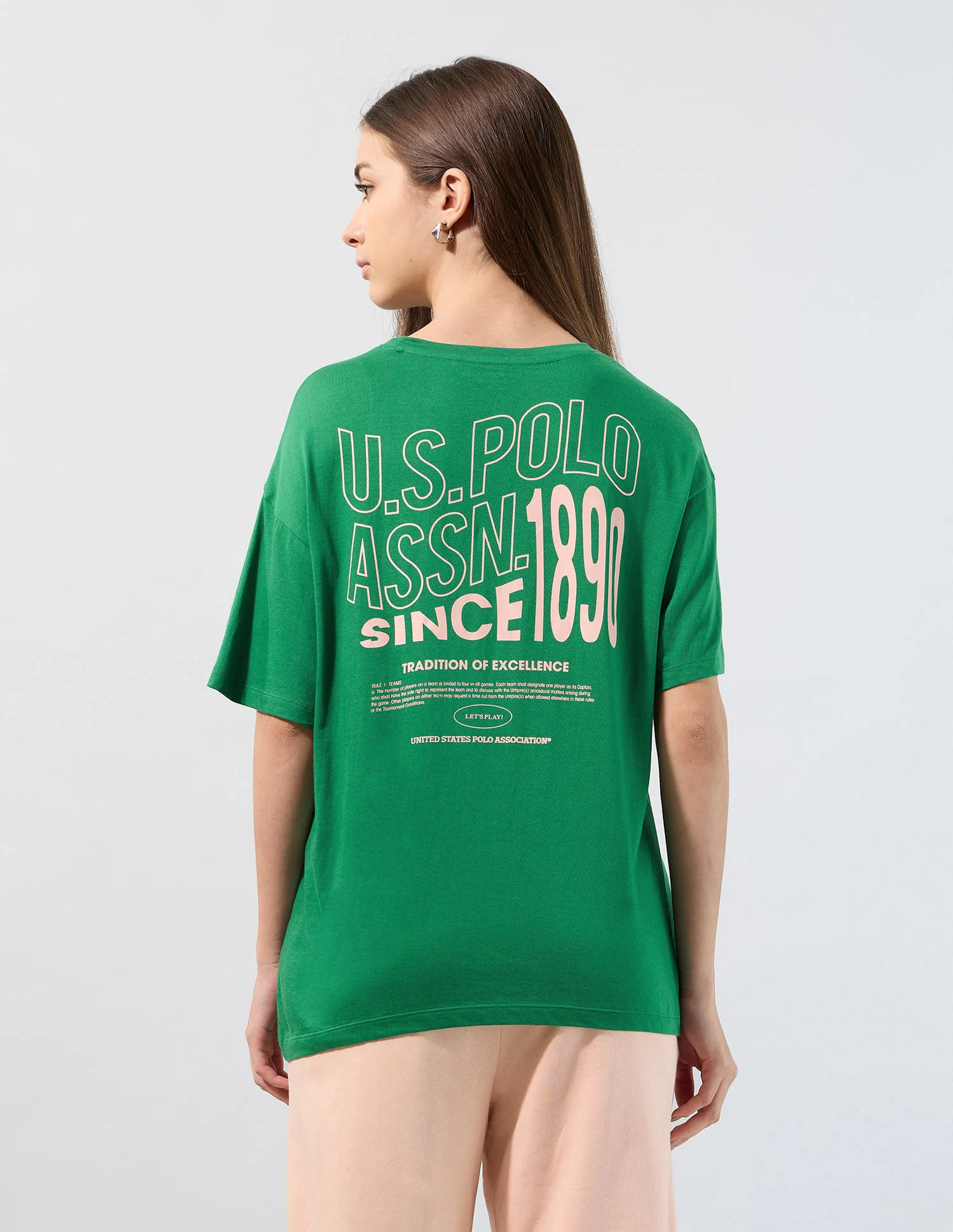On The Go Brand Printed Boyfriend Fit T-Shirt - Image 6
