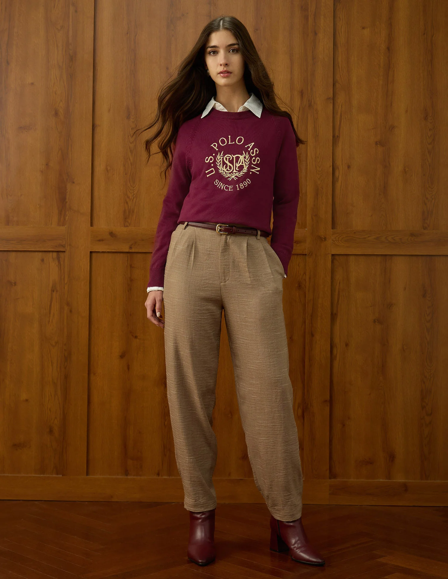 Brand Printed Raglan Fit Sweater - Image 3