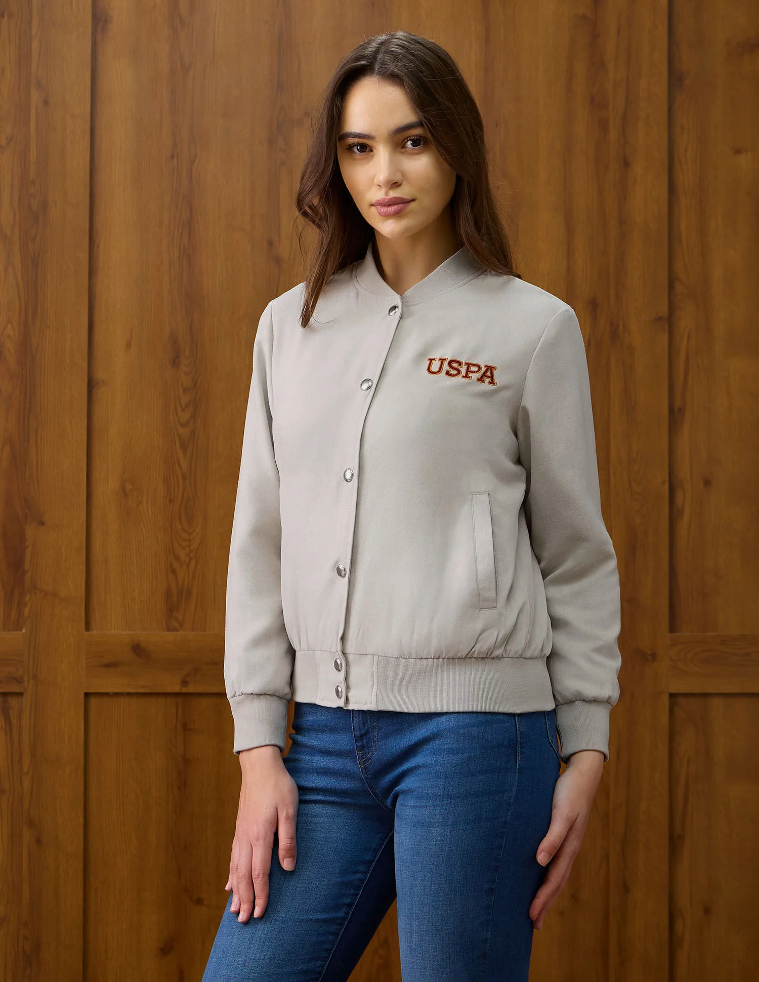 Brand Printed Regular Fit Jacket - Image 4