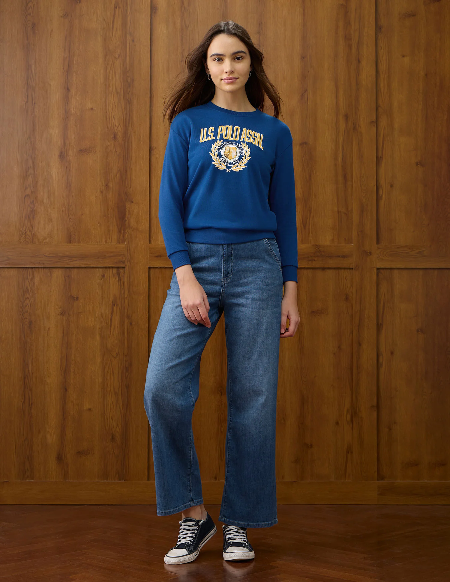 Brand Appliqued Regular Fit Sweater - Image 3